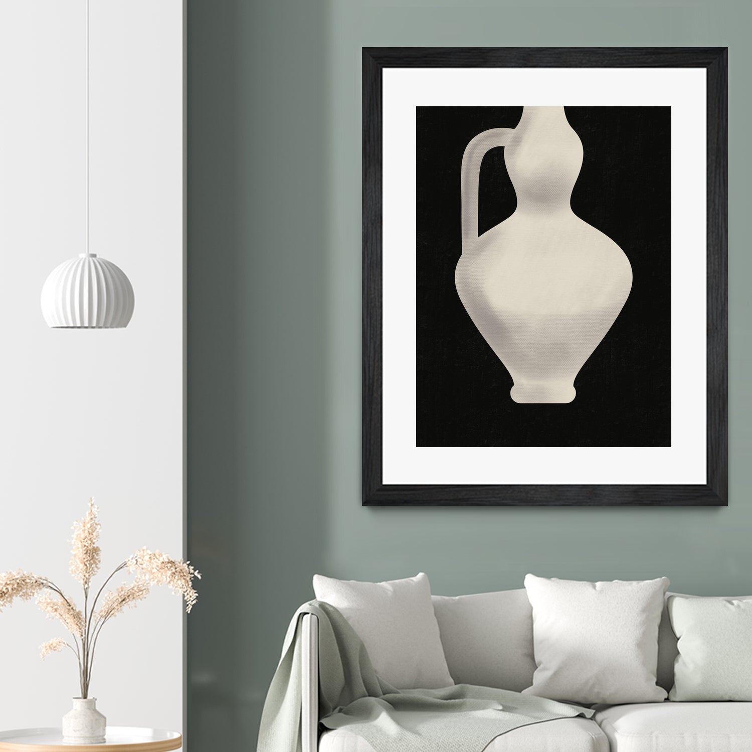 Vintage White Vase by Little on GIANT ART - illustration little dean
