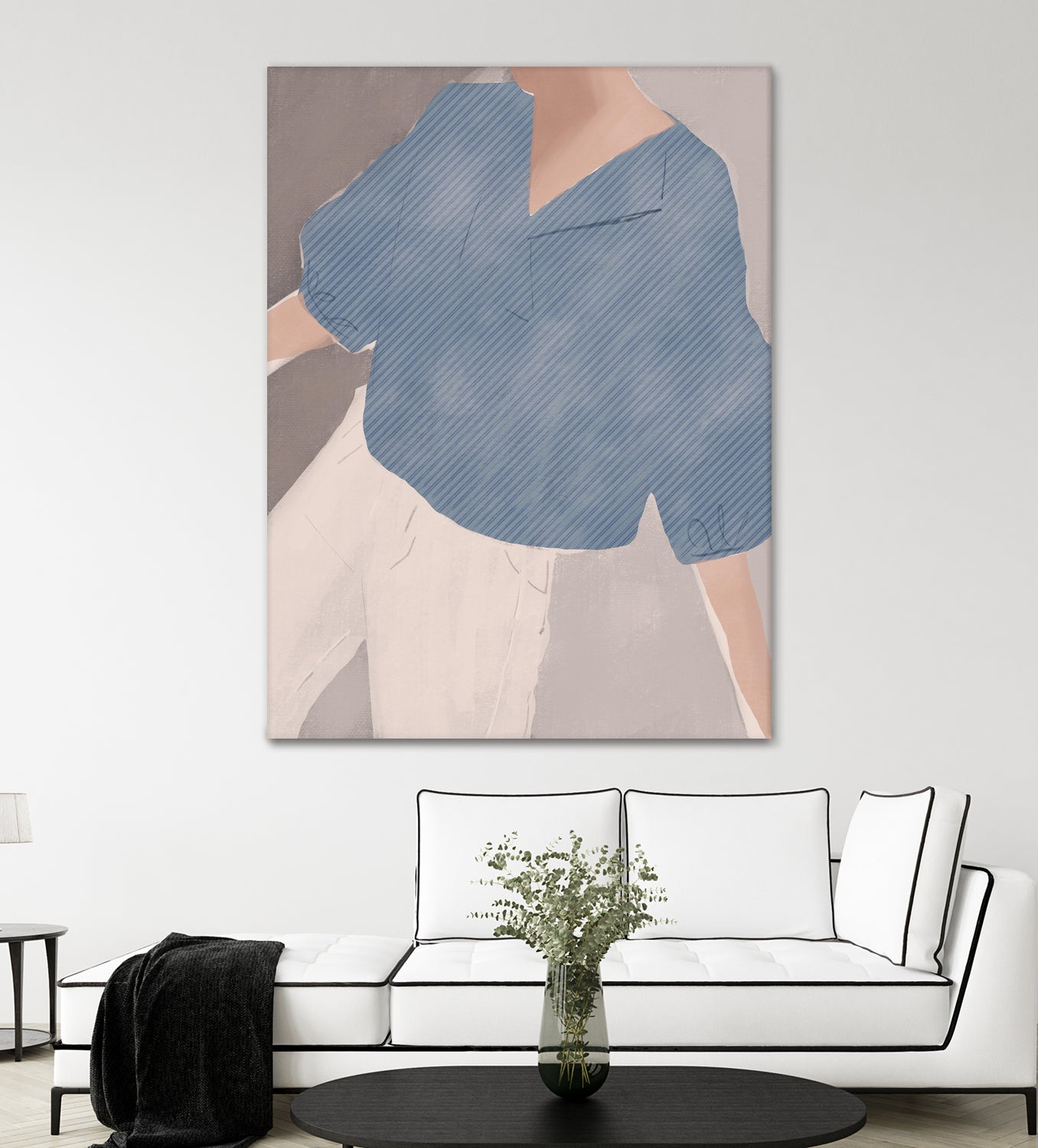 Striped Shirt Wanderer by Little on GIANT ART - illustration person