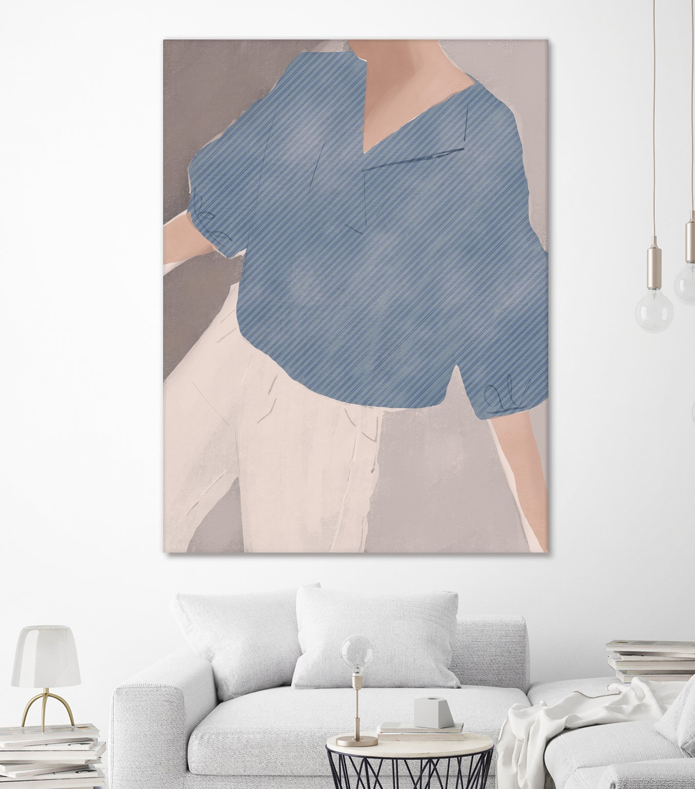 Striped Shirt Wanderer by Little on GIANT ART - illustration person