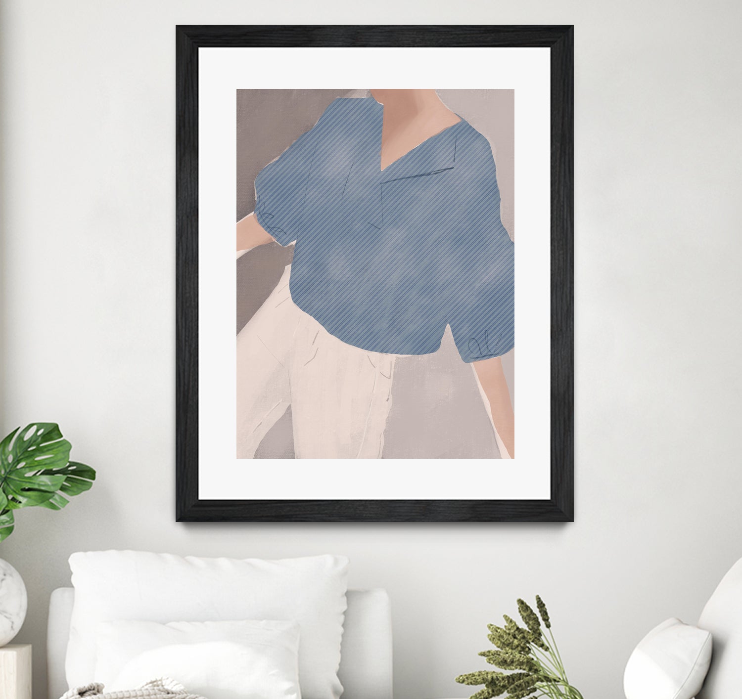 Striped Shirt Wanderer by Little on GIANT ART - illustration person