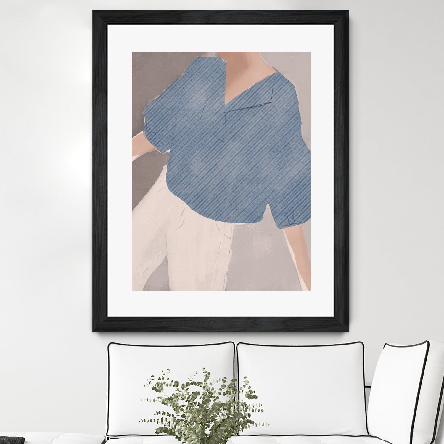 Striped Shirt Wanderer by Little on GIANT ART - illustration person