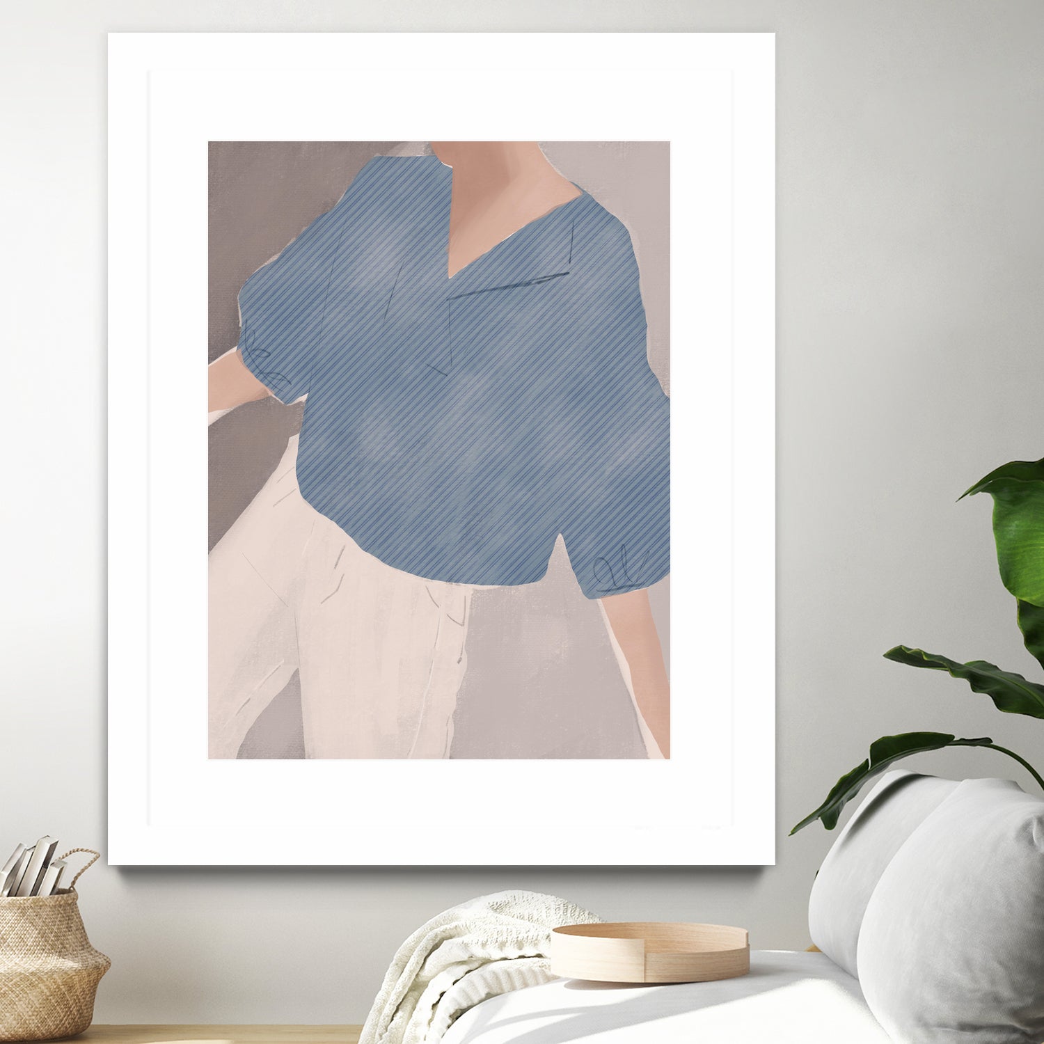 Striped Shirt Wanderer by Little on GIANT ART - illustration person