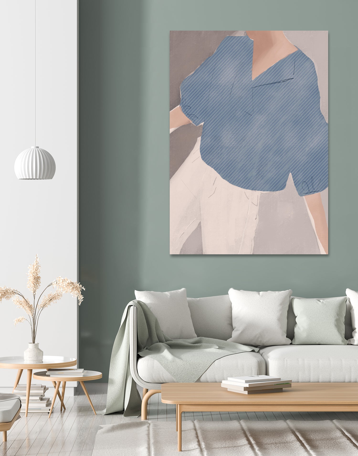 Striped Shirt Wanderer by Little on GIANT ART - illustration person