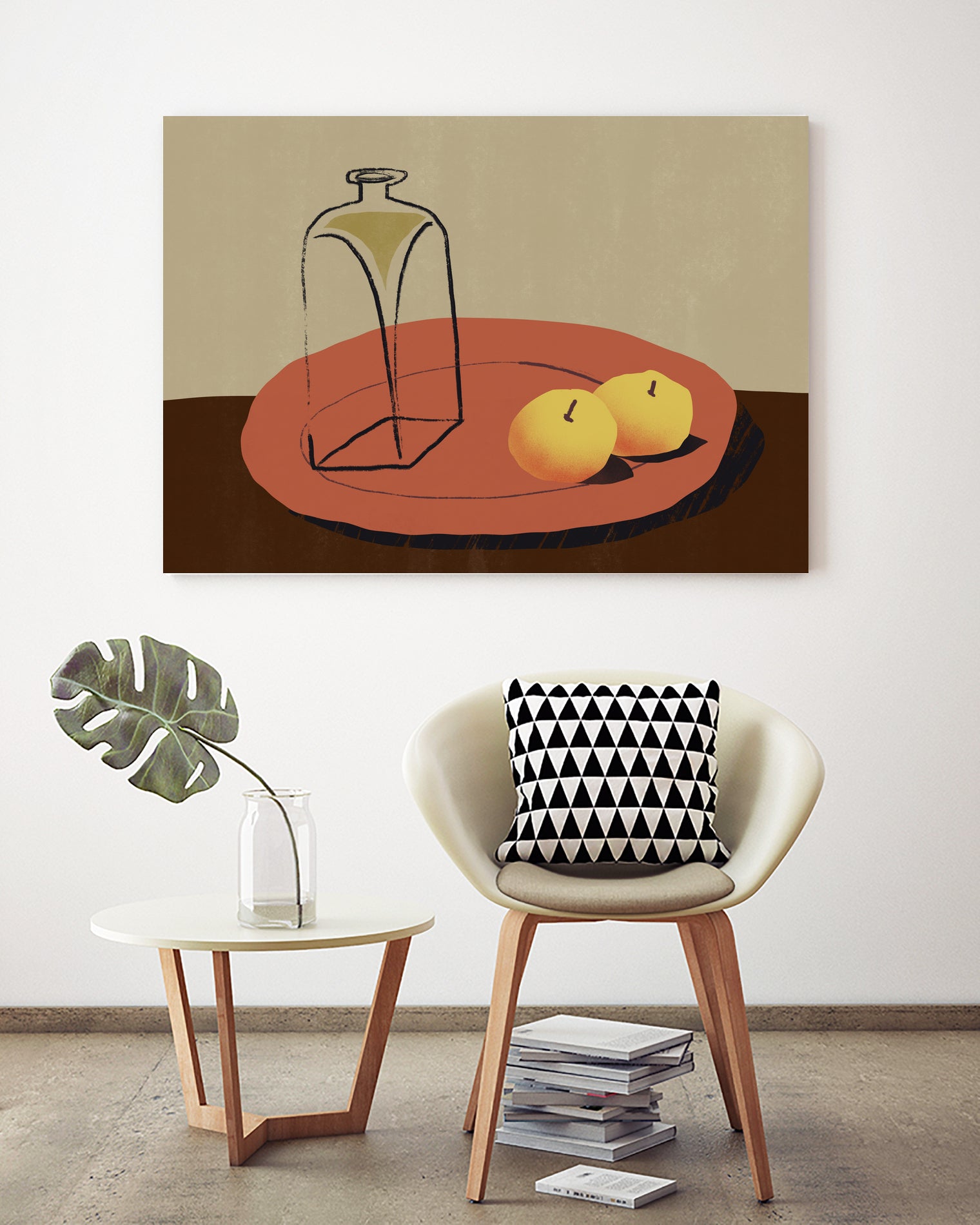 Jar and apple by Little Dean on GIANT ART - illustration still life art