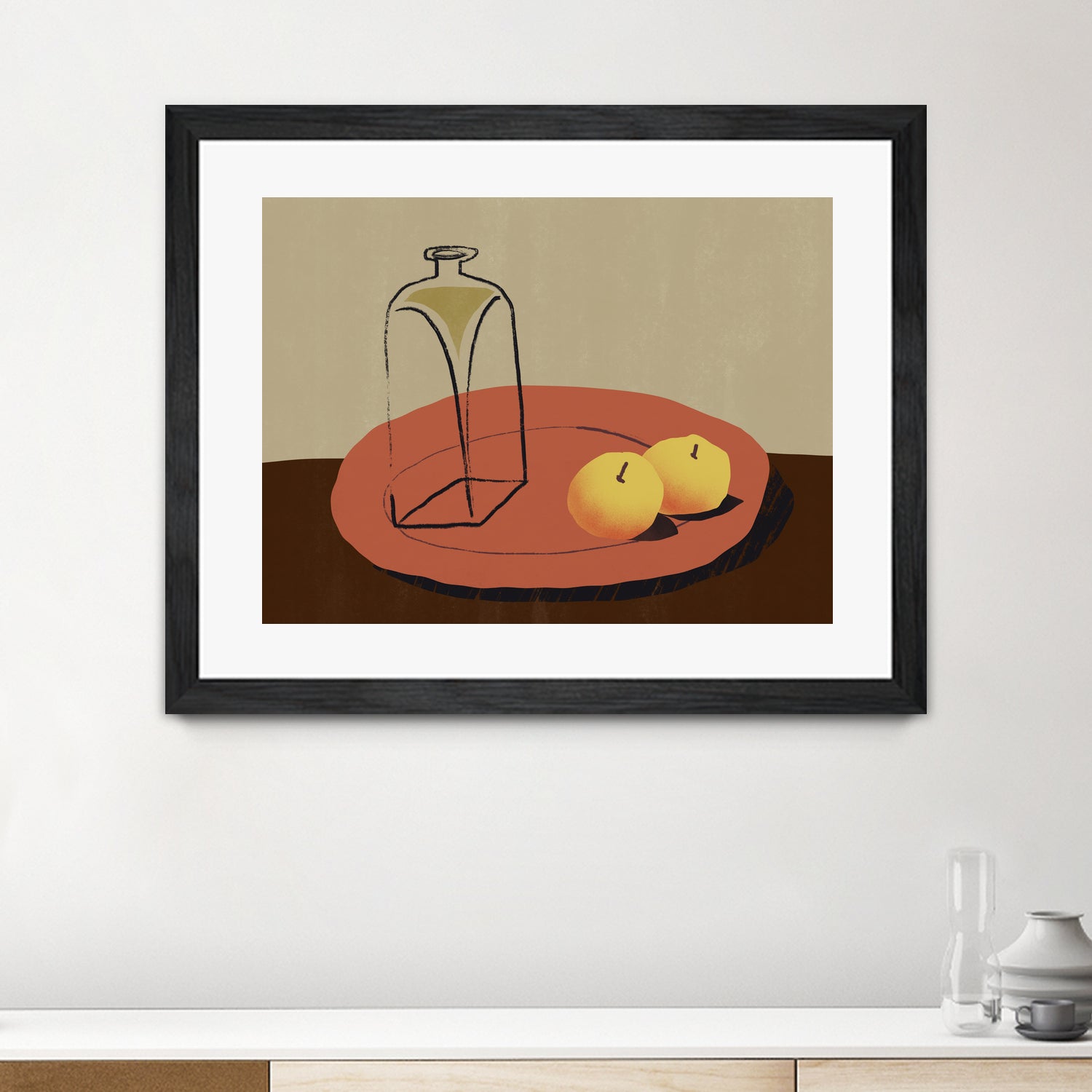 Jar and apple by Little Dean on GIANT ART - illustration still life art