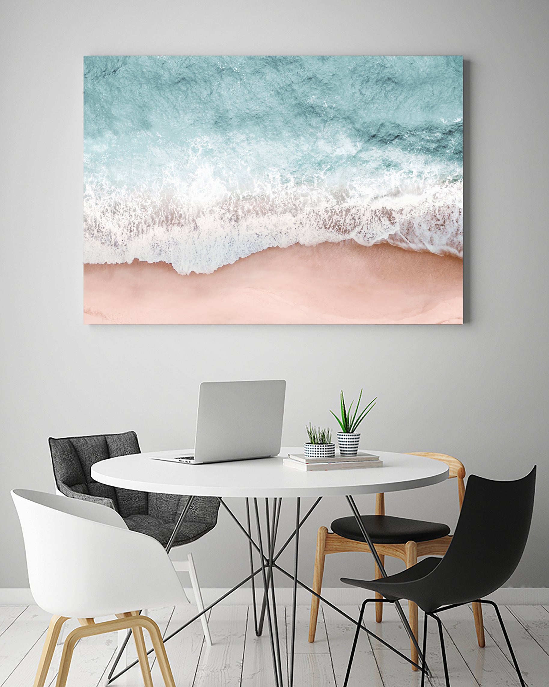 Beach Vibes III by Gemma Bardot on GIANT ART - pink landscape tourism
