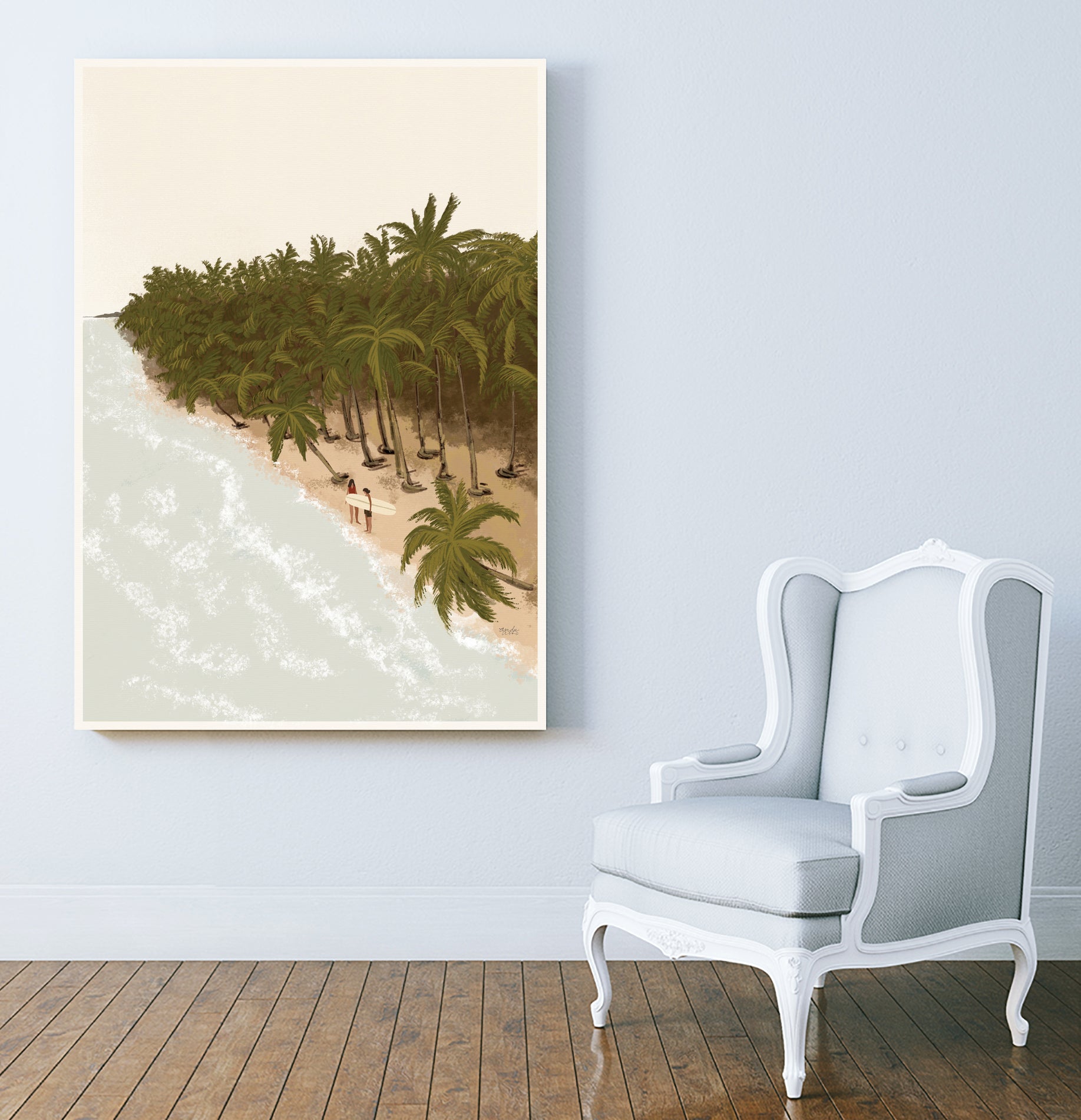 Surfers Paradise by Andi Bell Art on GIANT ART - digital water sports