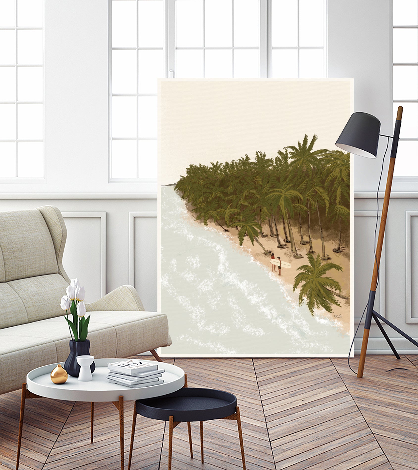 Surfers Paradise by Andi Bell Art on GIANT ART - digital water sports