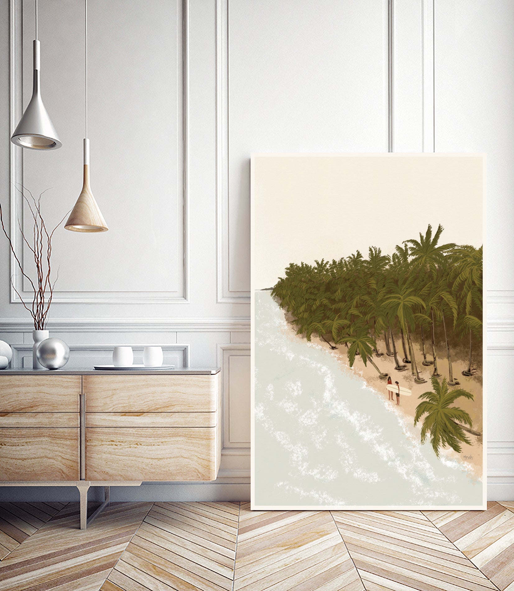 Surfers Paradise by Andi Bell Art on GIANT ART - digital water sports