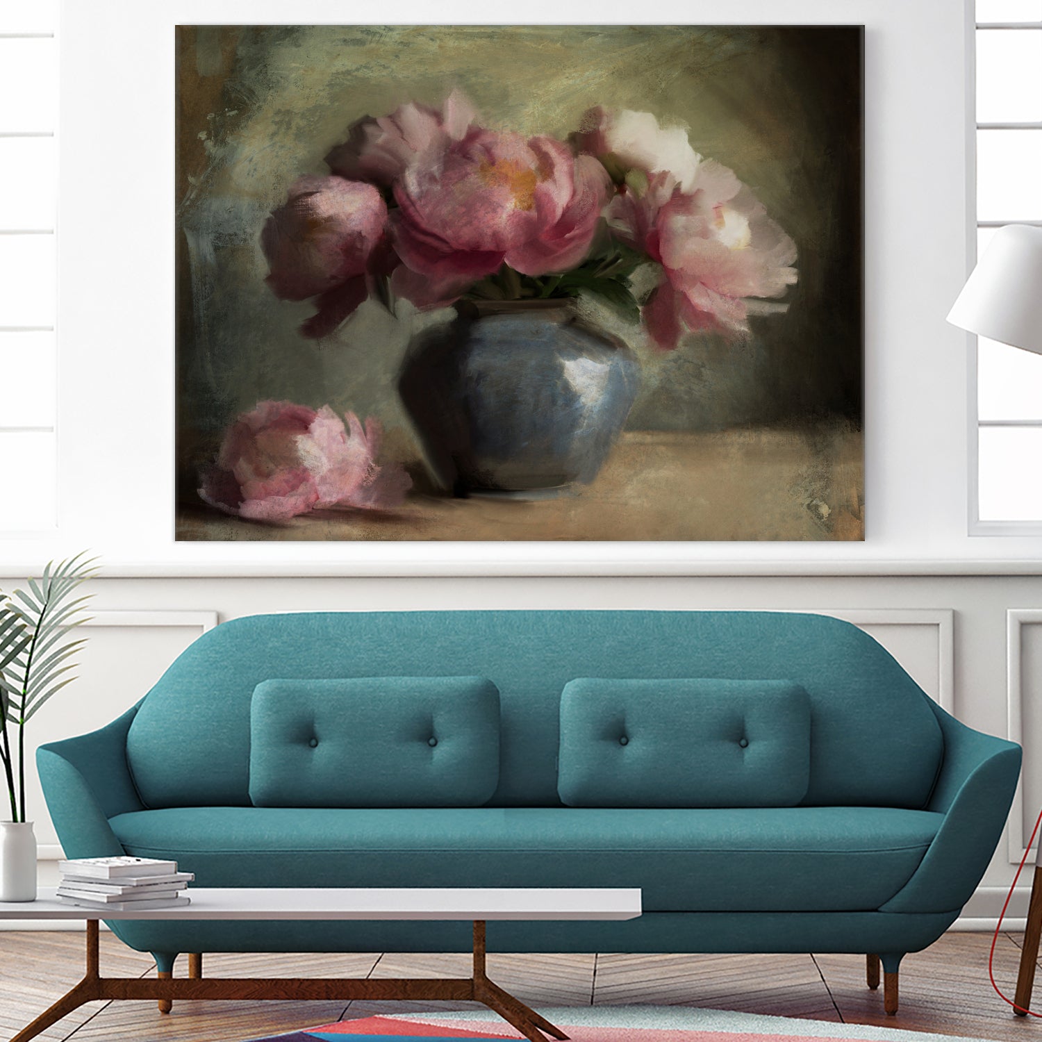 Pivoines En Rose by Dan Hobday on GIANT ART - flowers and plants dan hobday