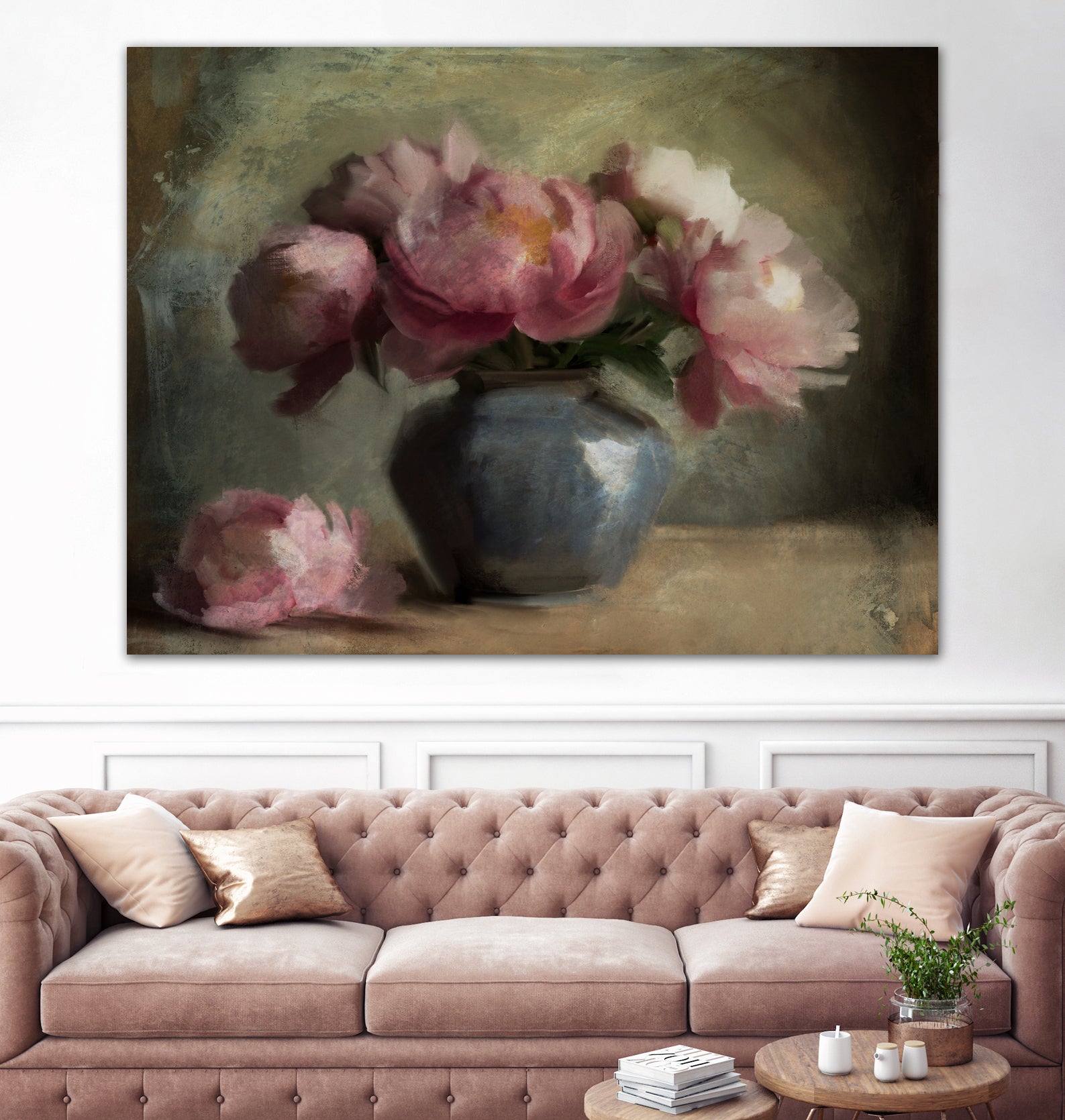 Pivoines En Rose by Dan Hobday on GIANT ART - flowers and plants dan hobday