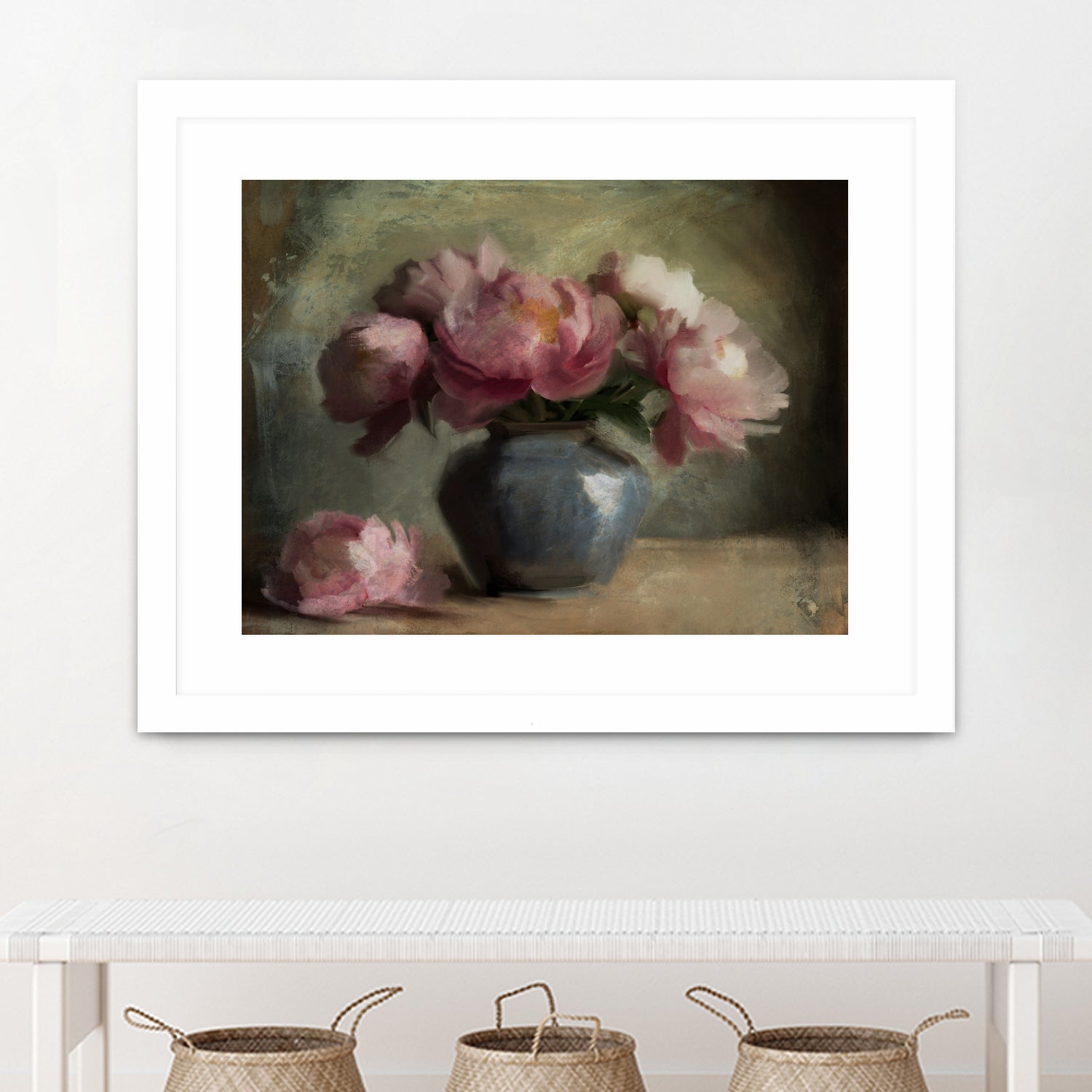 Pivoines En Rose by Dan Hobday on GIANT ART - flowers and plants dan hobday