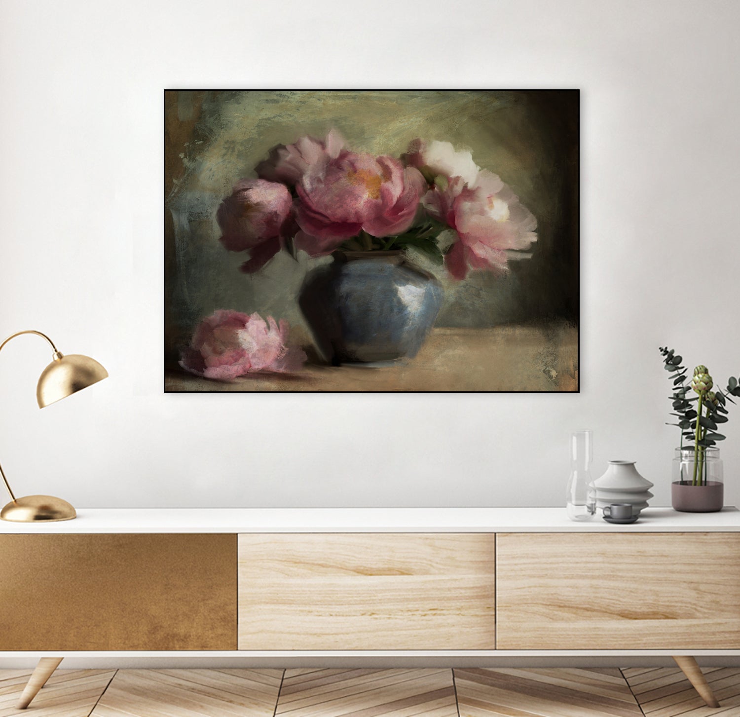 Pivoines En Rose by Dan Hobday on GIANT ART - flowers and plants dan hobday