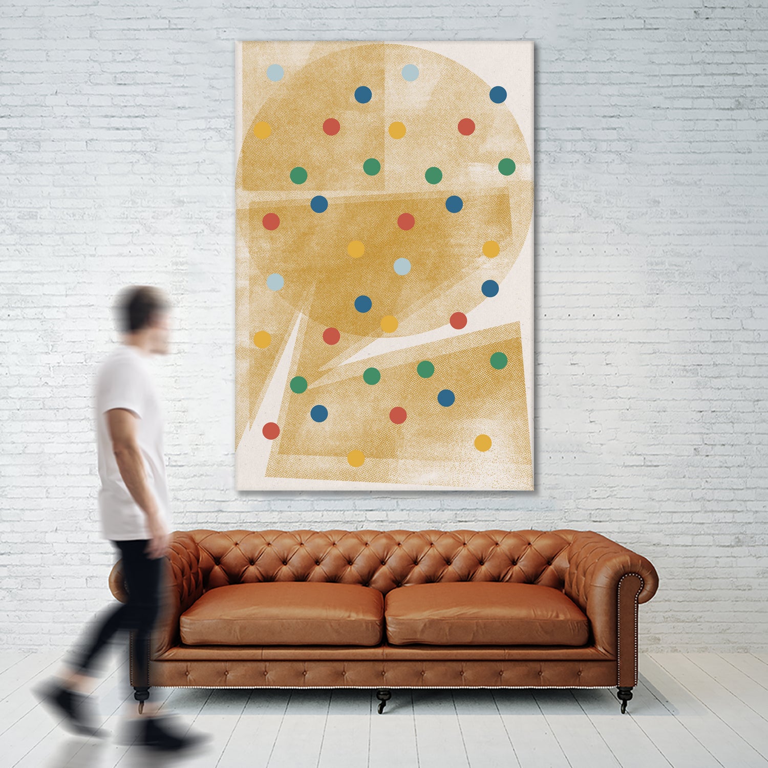 Paper Collage No.6 by The Miuus Studio on GIANT ART - beige watercolor neutral