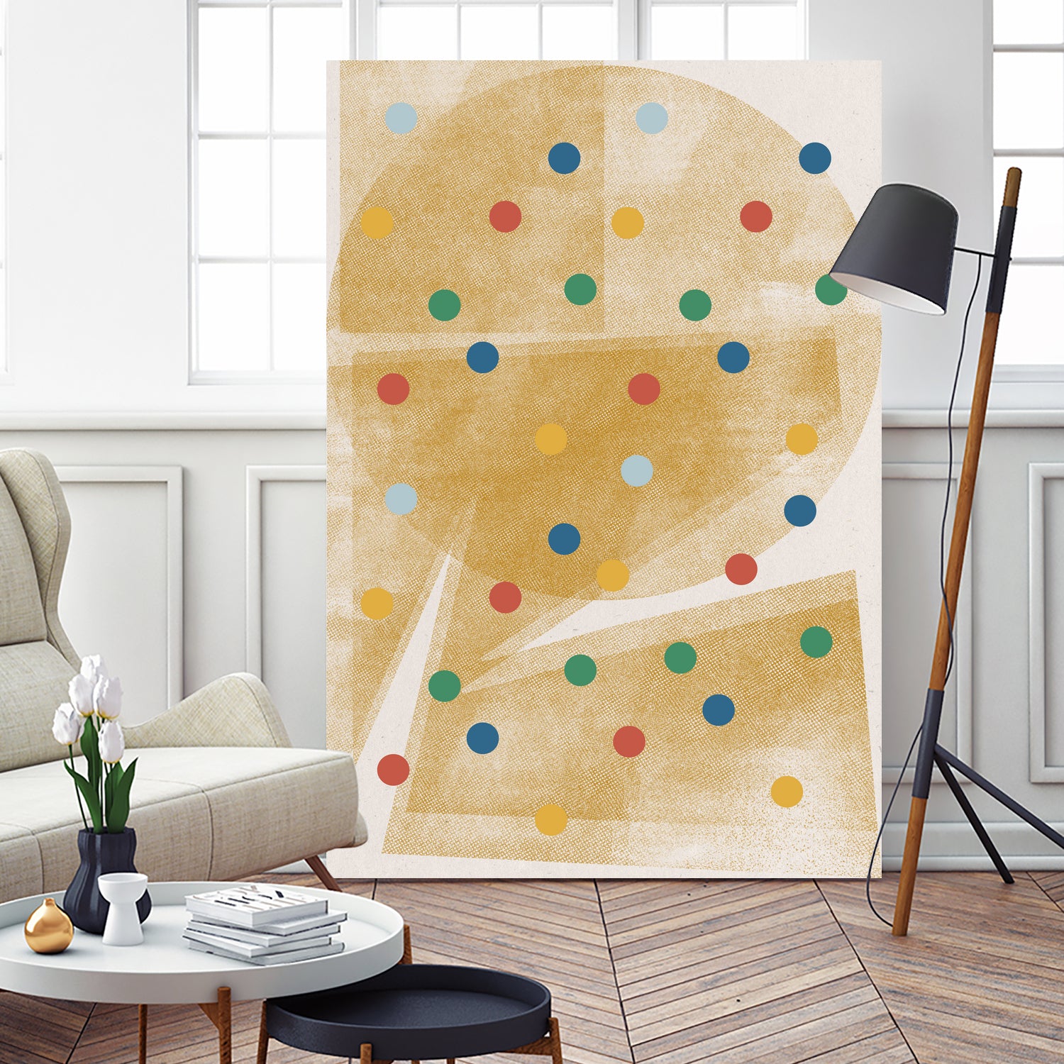 Paper Collage No.6 by The Miuus Studio on GIANT ART - beige watercolor neutral