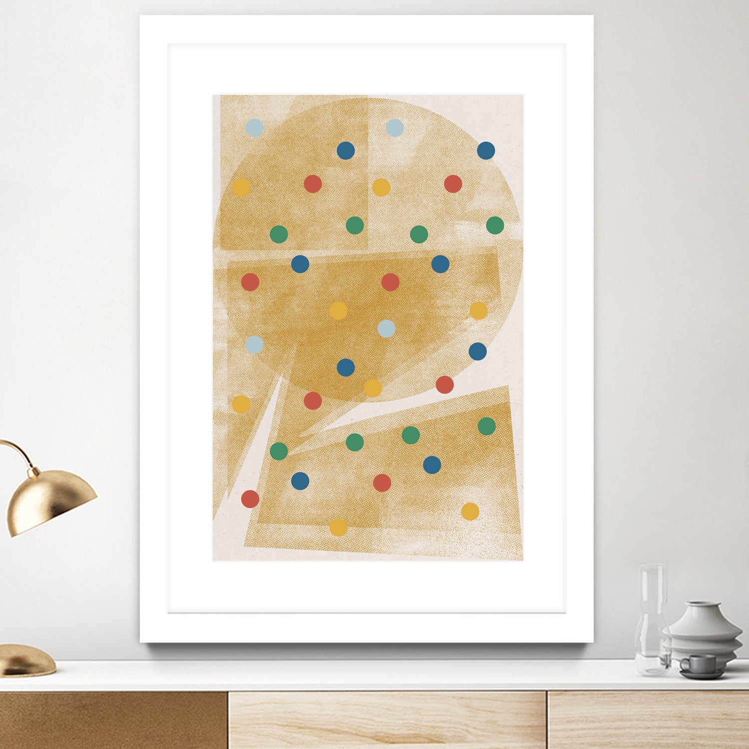 Paper Collage No.6 by The Miuus Studio on GIANT ART - beige watercolor neutral