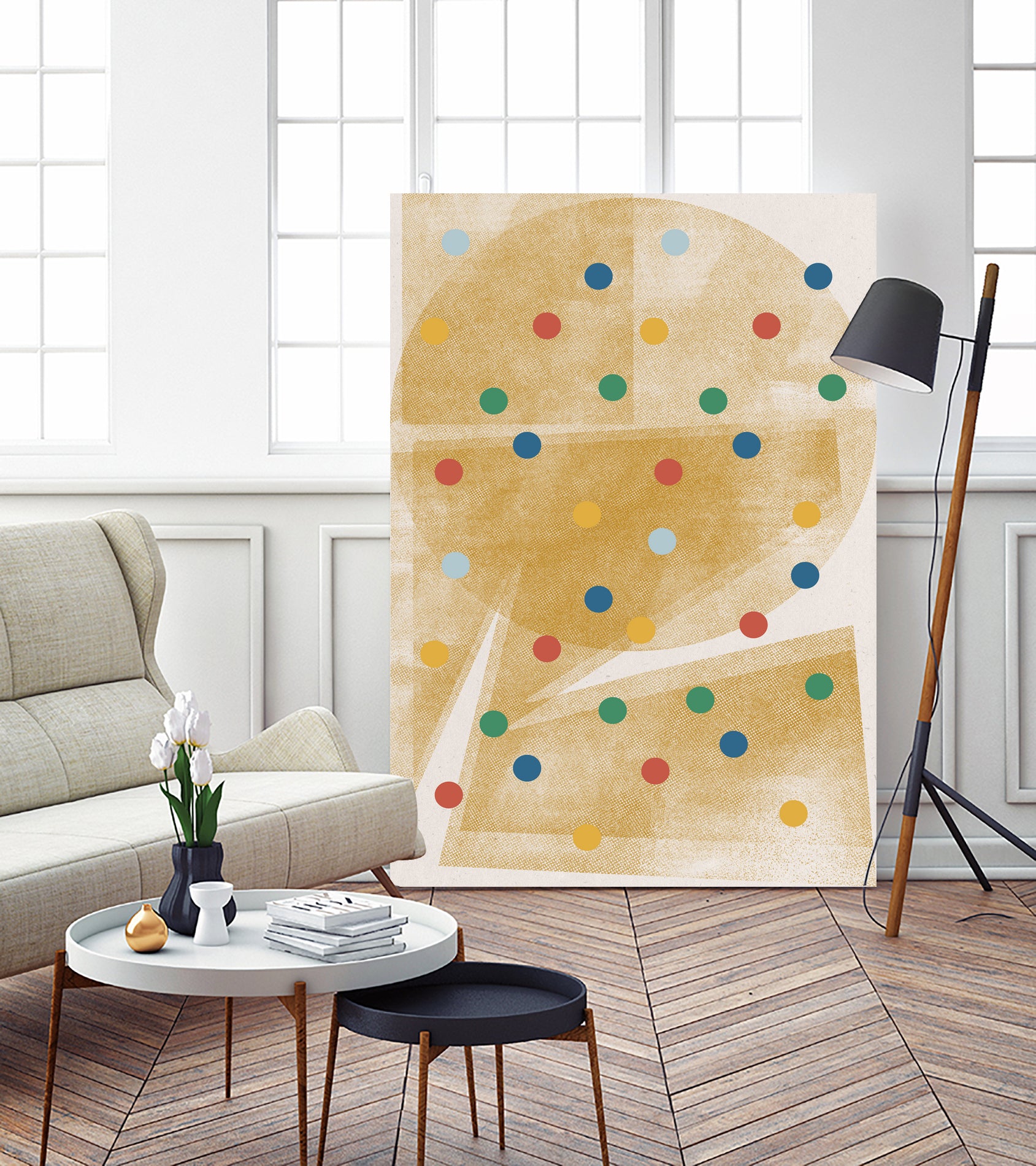 Paper Collage No.6 by The Miuus Studio on GIANT ART - beige watercolor neutral