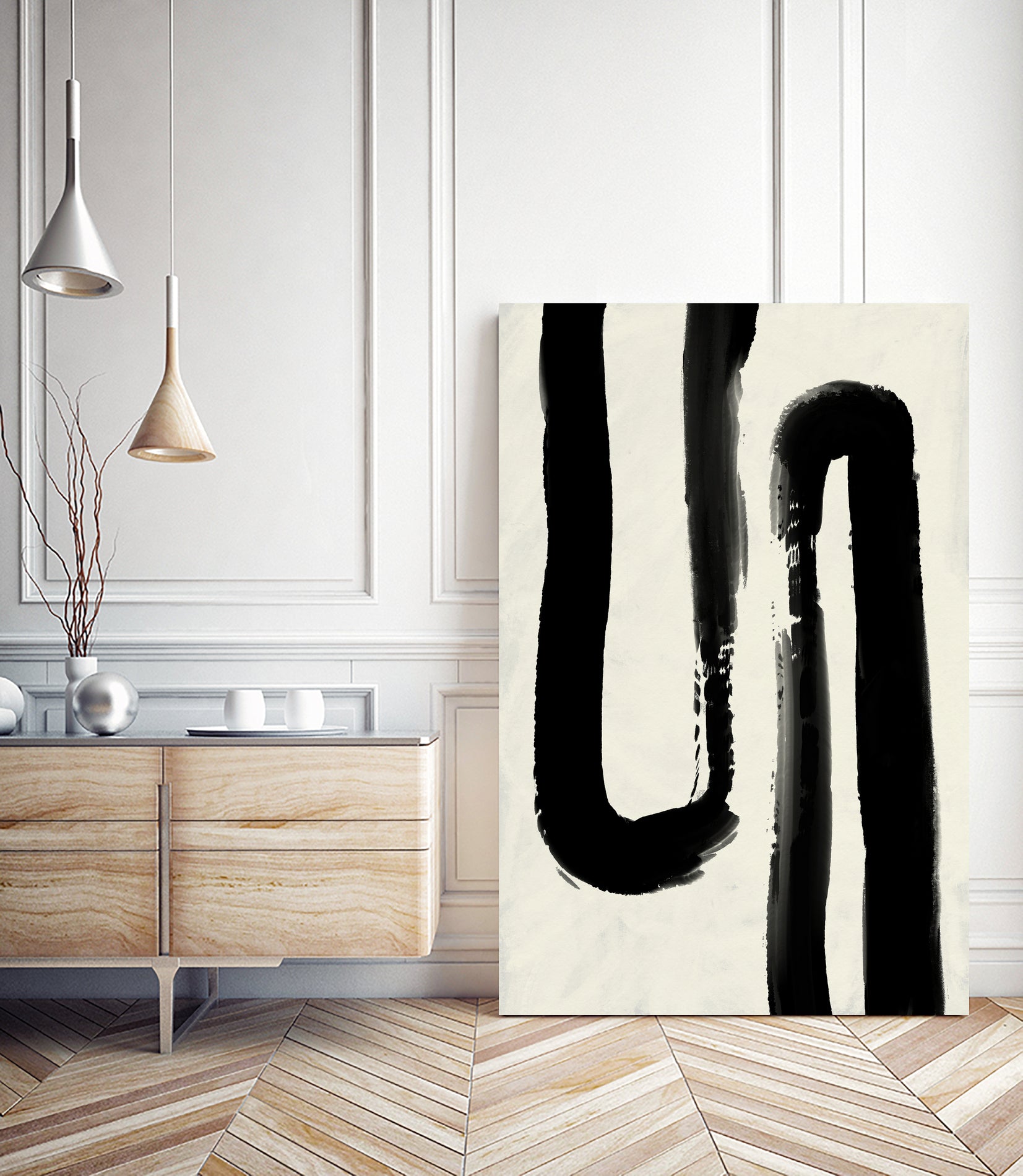 Monochrome Flow by Treechild on GIANT ART - abstract abstract wall art