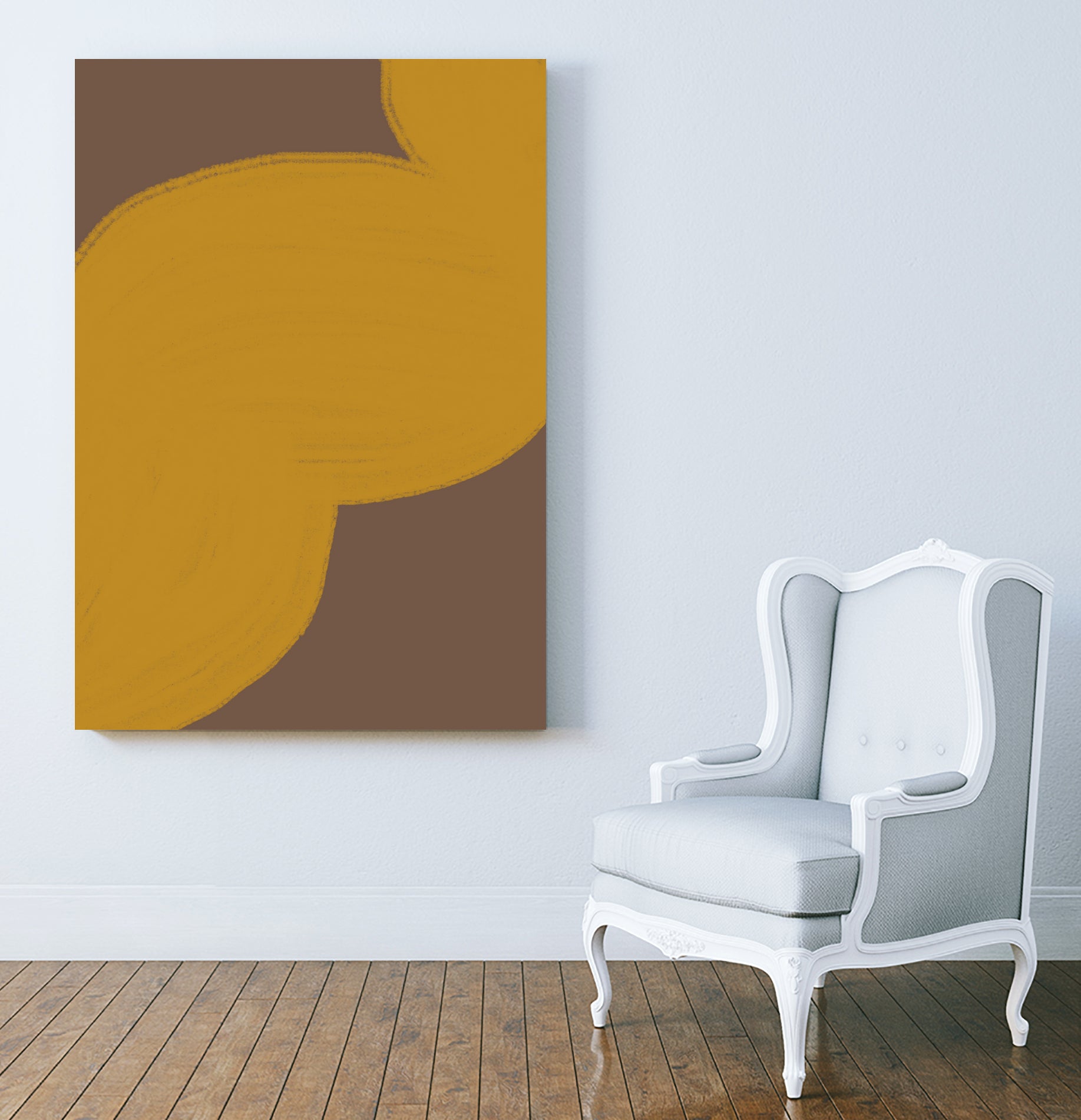 Brown Mustard Artwork by THE on GIANT ART - illustration yellow