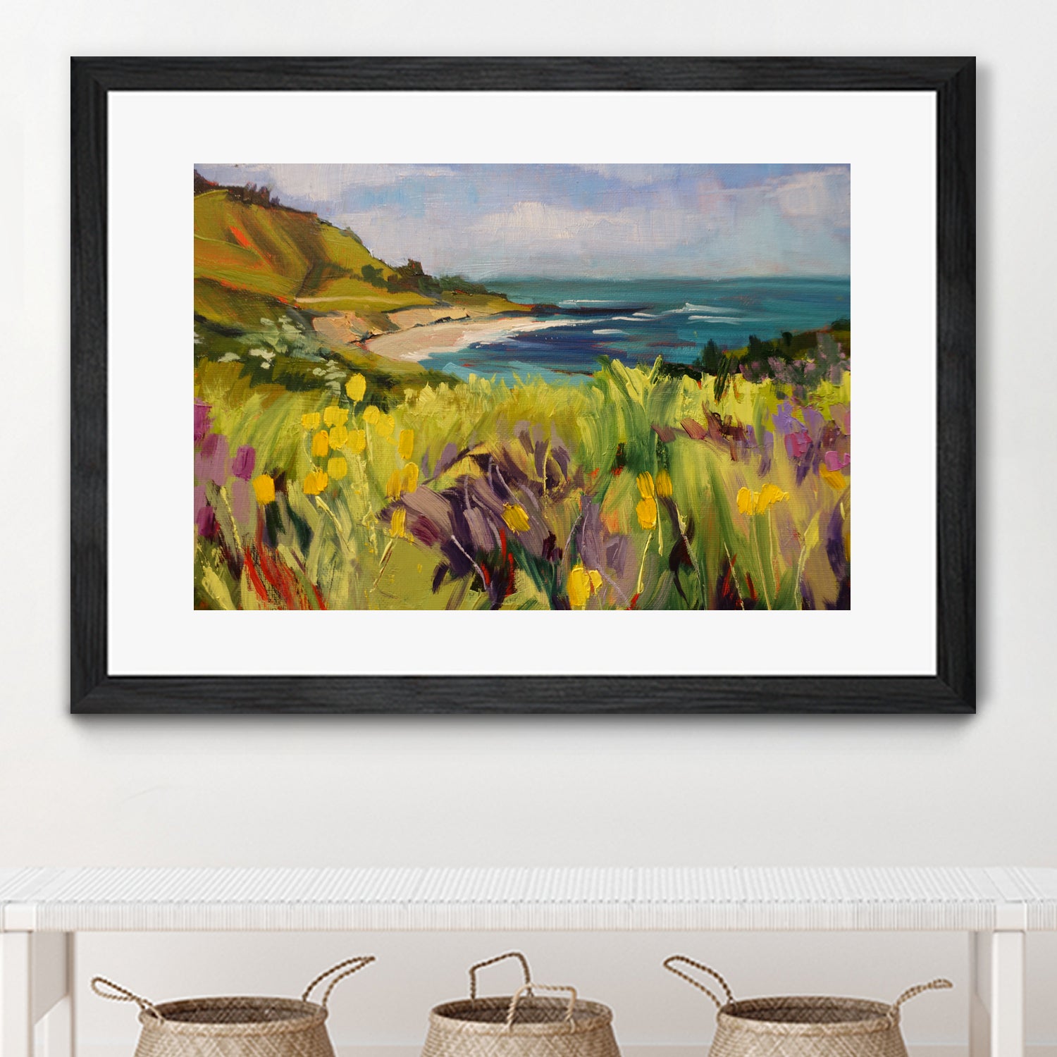 Coastal California by Maxine Shore on GIANT ART - green landscape coast