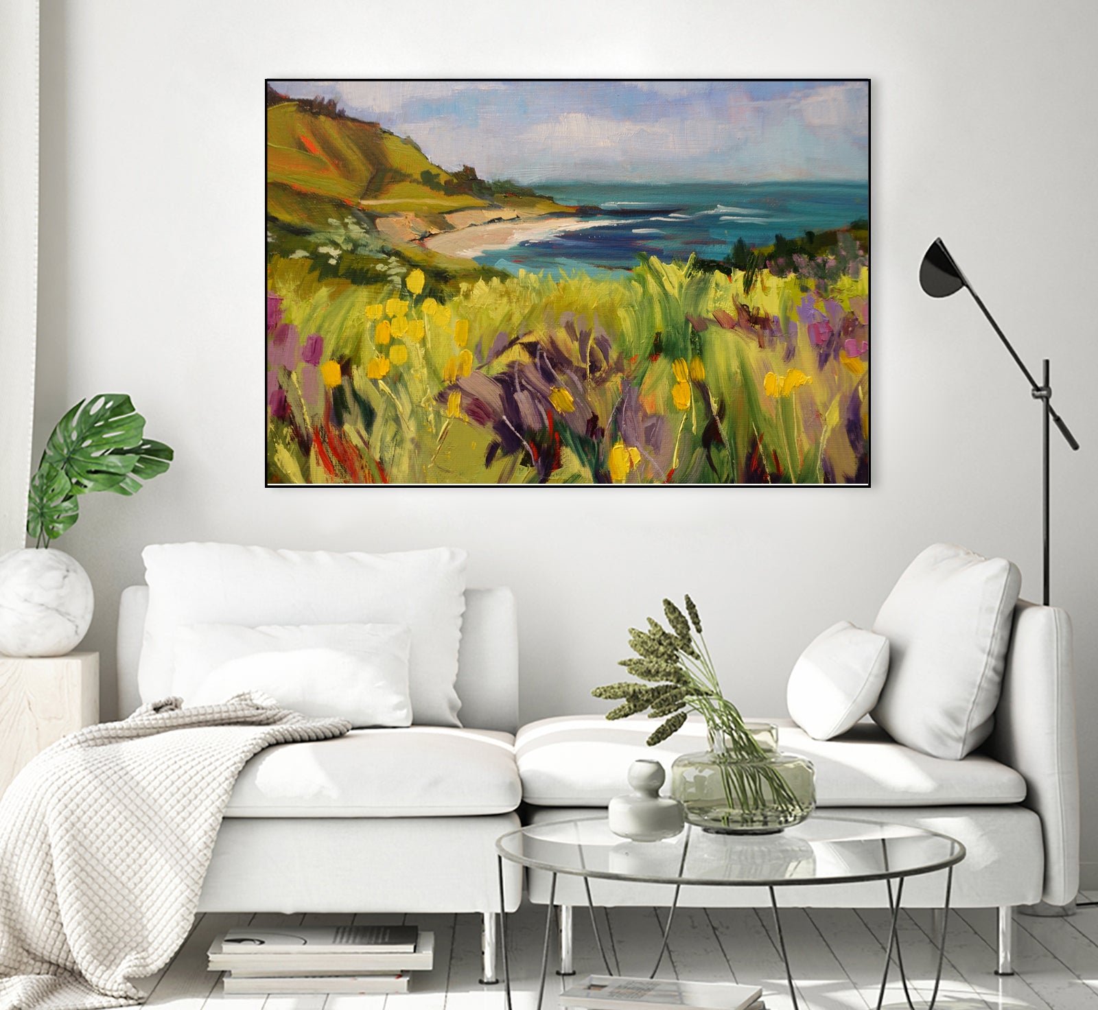 Coastal California by Maxine Shore on GIANT ART - green landscape coast