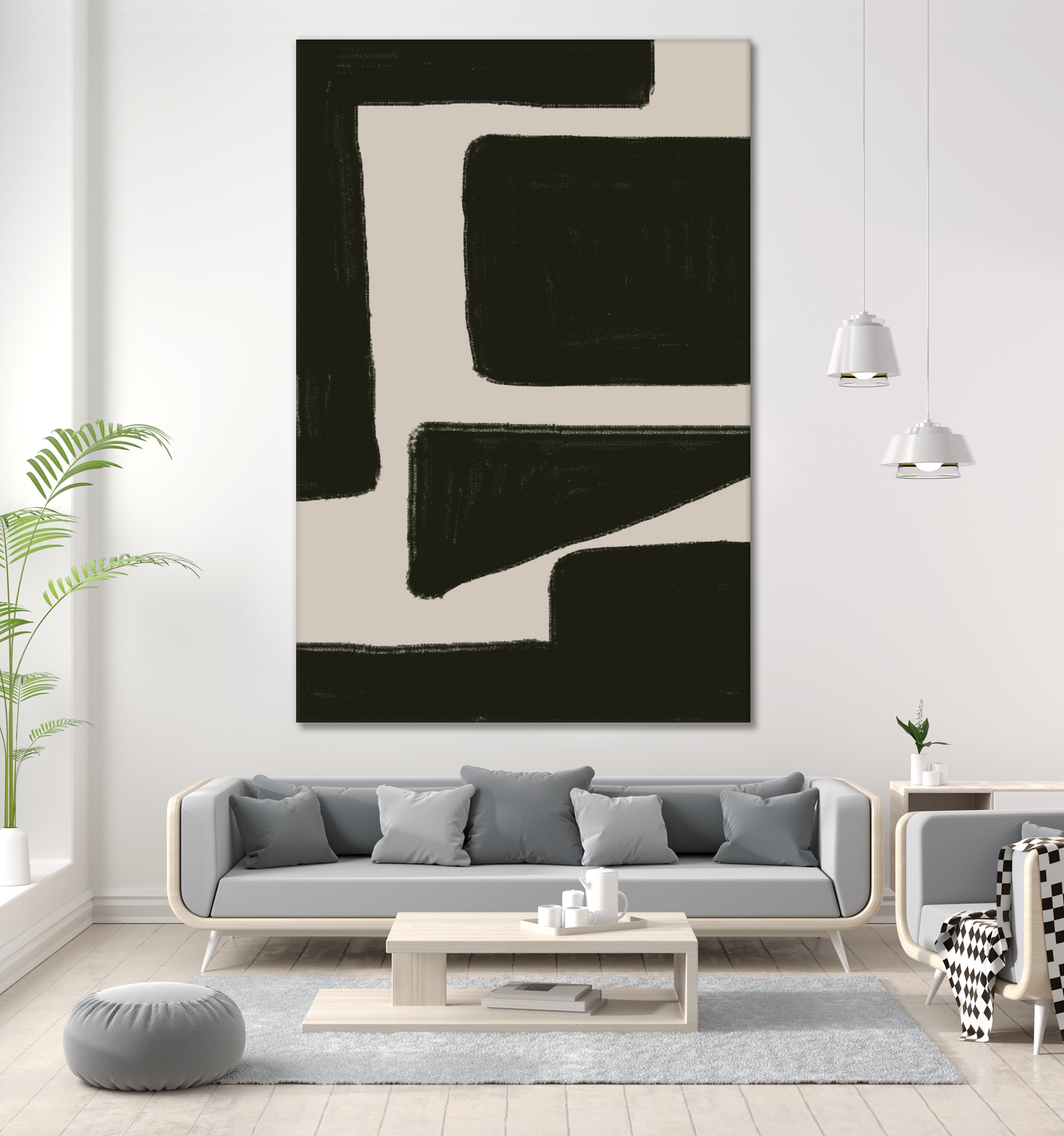 Bold Shadowscape by THE MIUUS STUDIO on GIANT ART - abstract minimalist decor