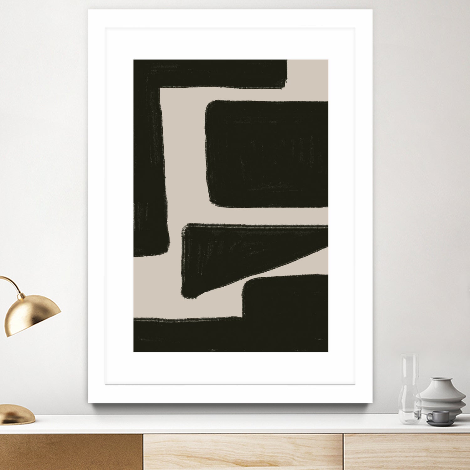 Bold Shadowscape by THE MIUUS STUDIO on GIANT ART - abstract minimalist decor