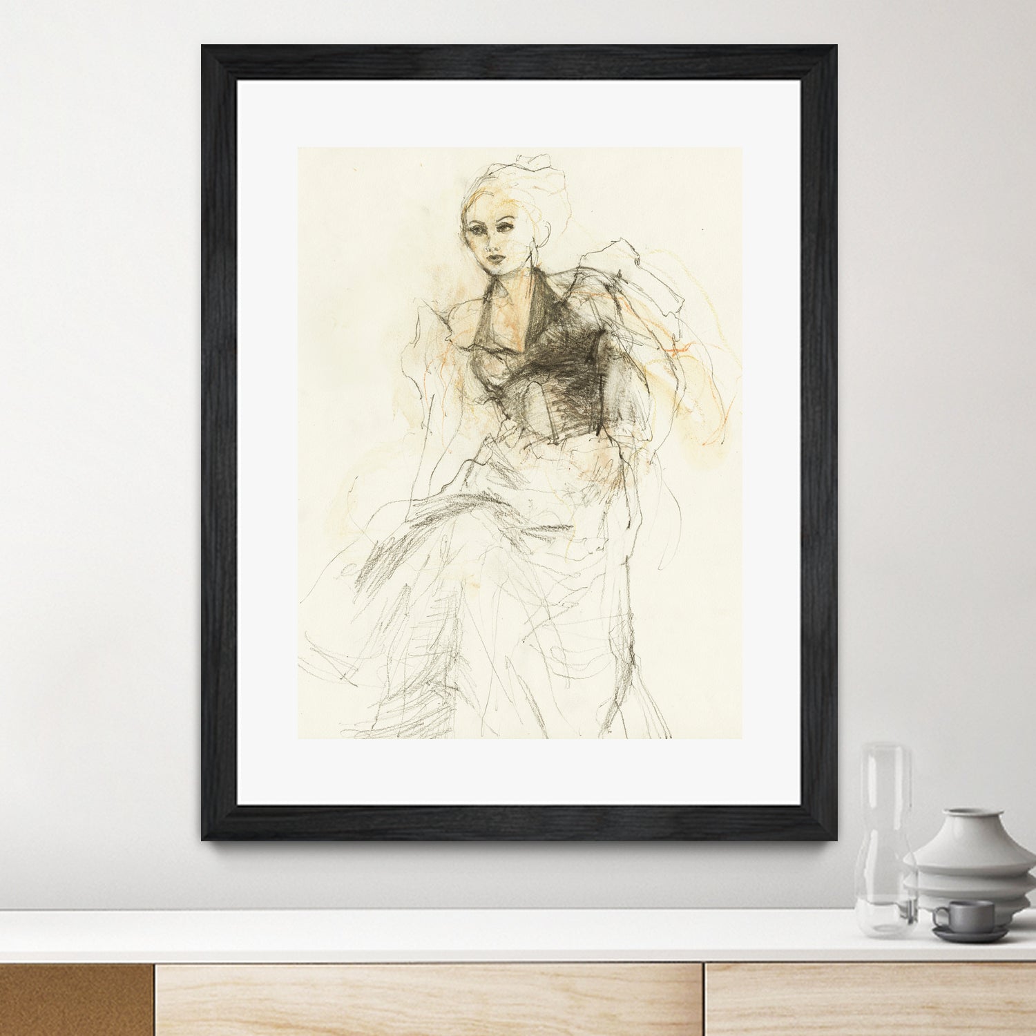 Elegant Sketching by Ute Rathmann on GIANT ART - 5002 illustration