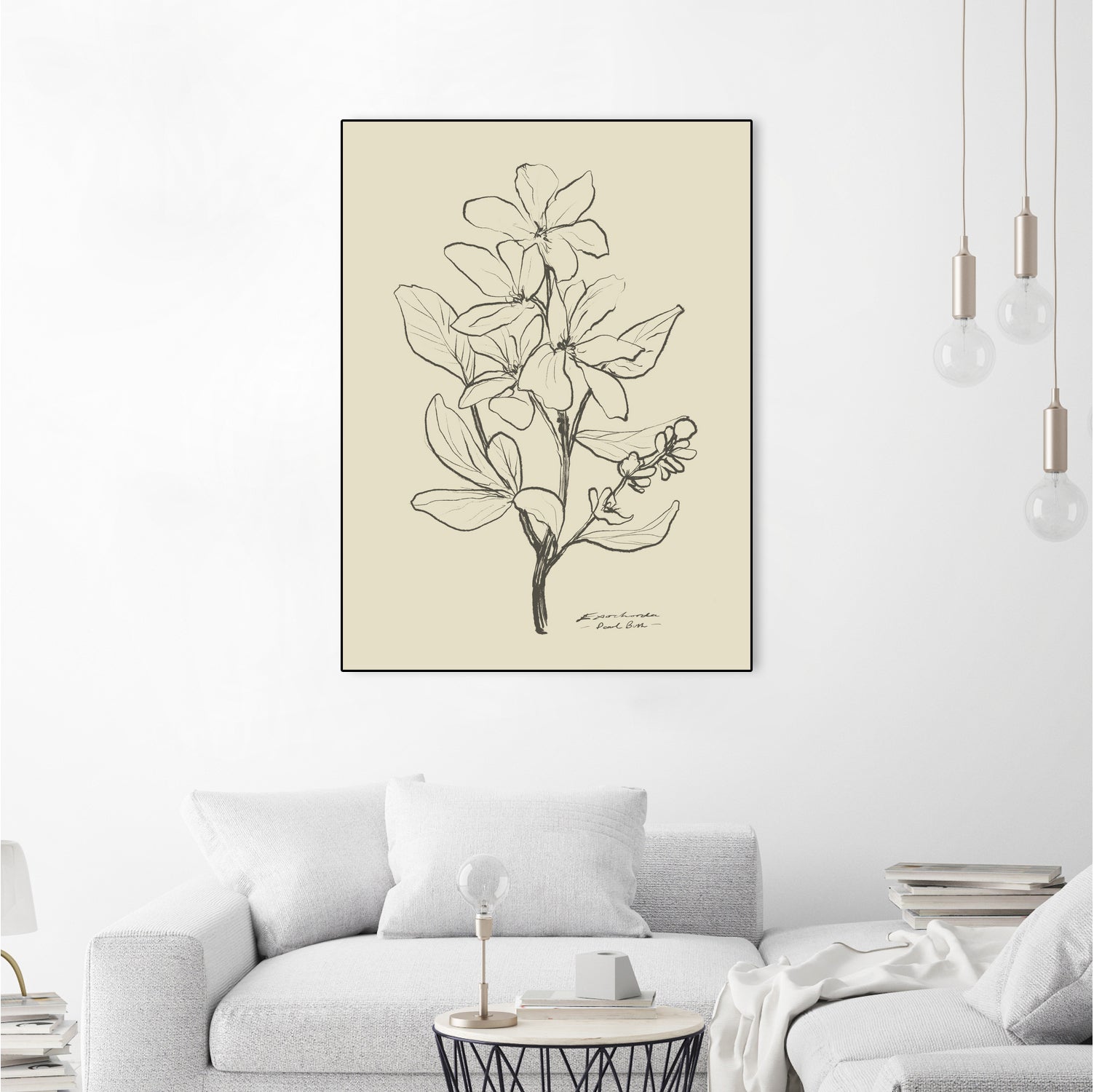 Floral 1 by Dan Hobday on GIANT ART - flowers and plants sketch