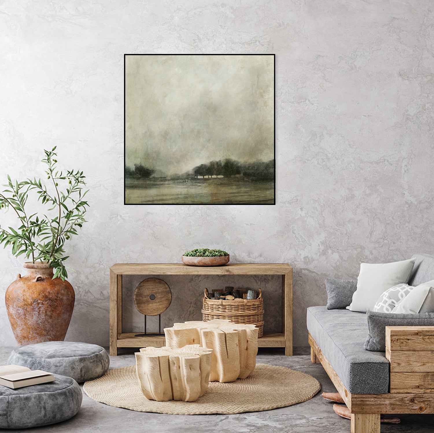 Through the Trees by Dan Hobday on GIANT ART - landscape painting