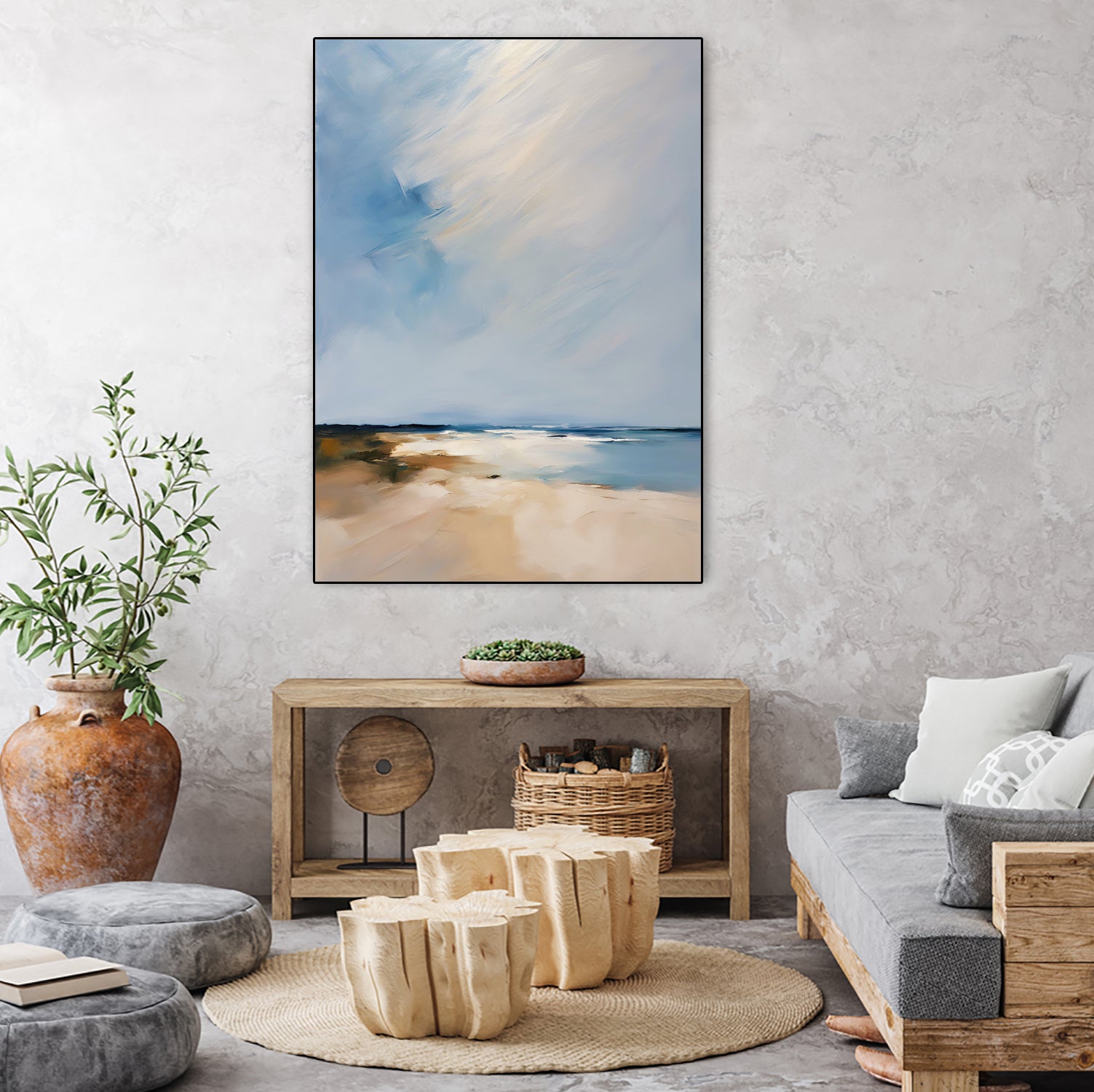 Quiet beach and sea by Ohkimiko on GIANT ART - nature and landscapes