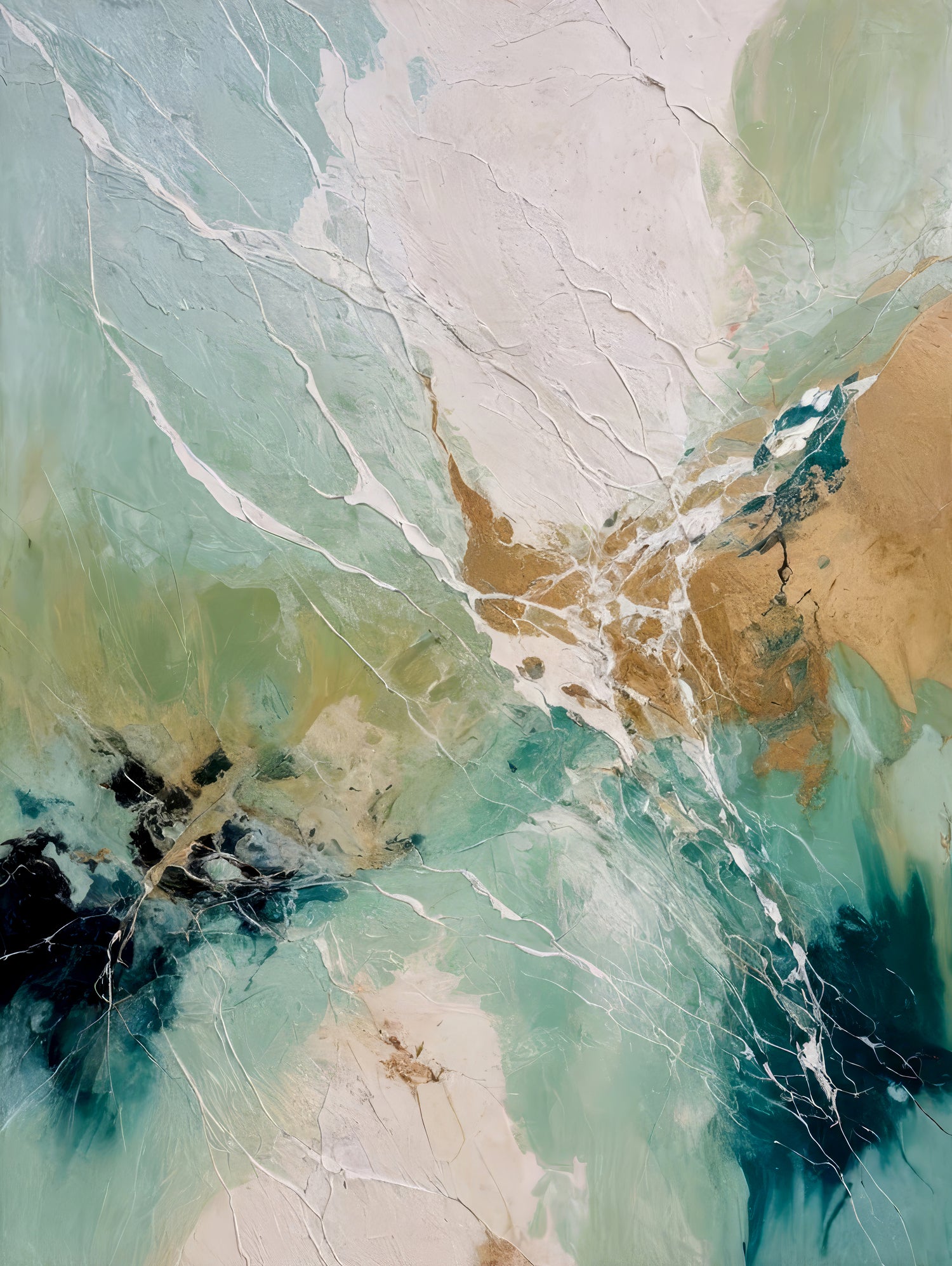 Ethereal Currents by Alpenglow Workshop on GIANT ART - abstract abstract art