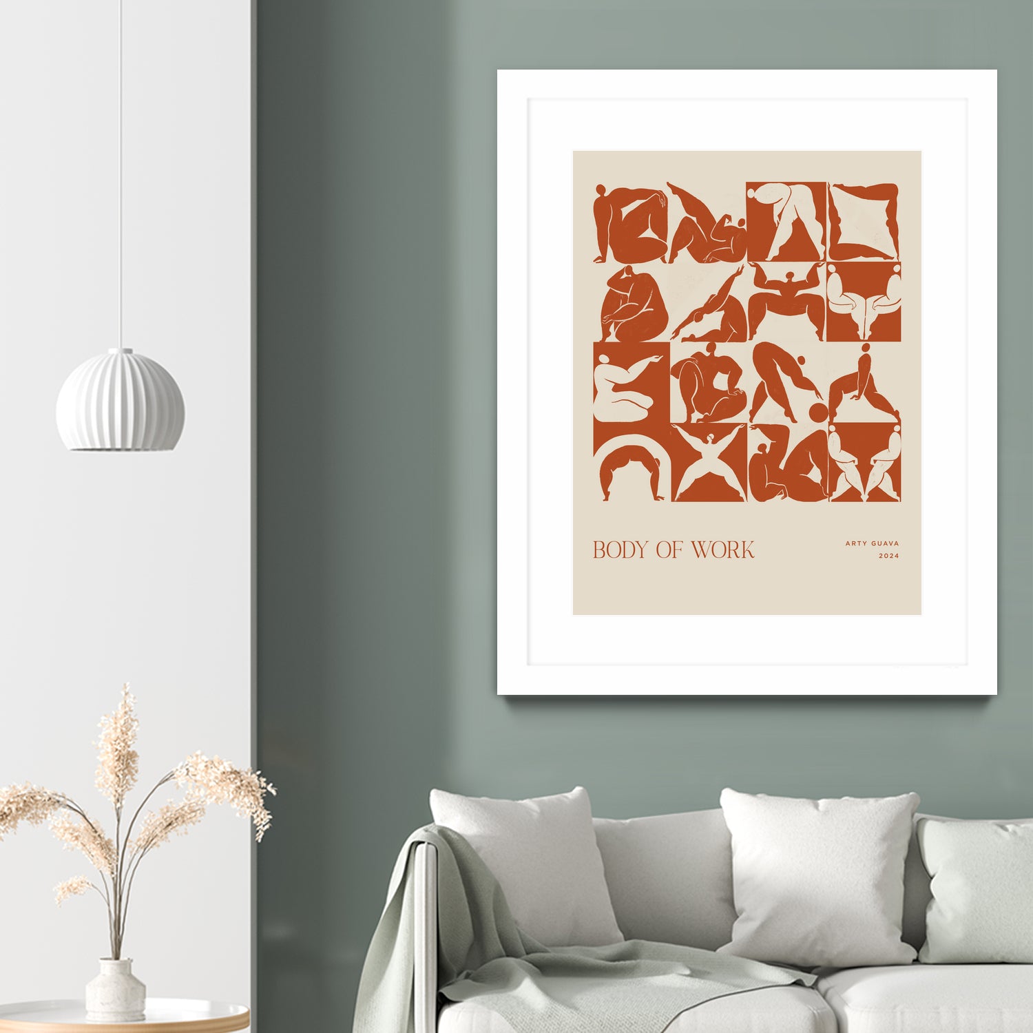 Body of Work (terracotta) by Arty Guava on GIANT ART - 9600 illustration