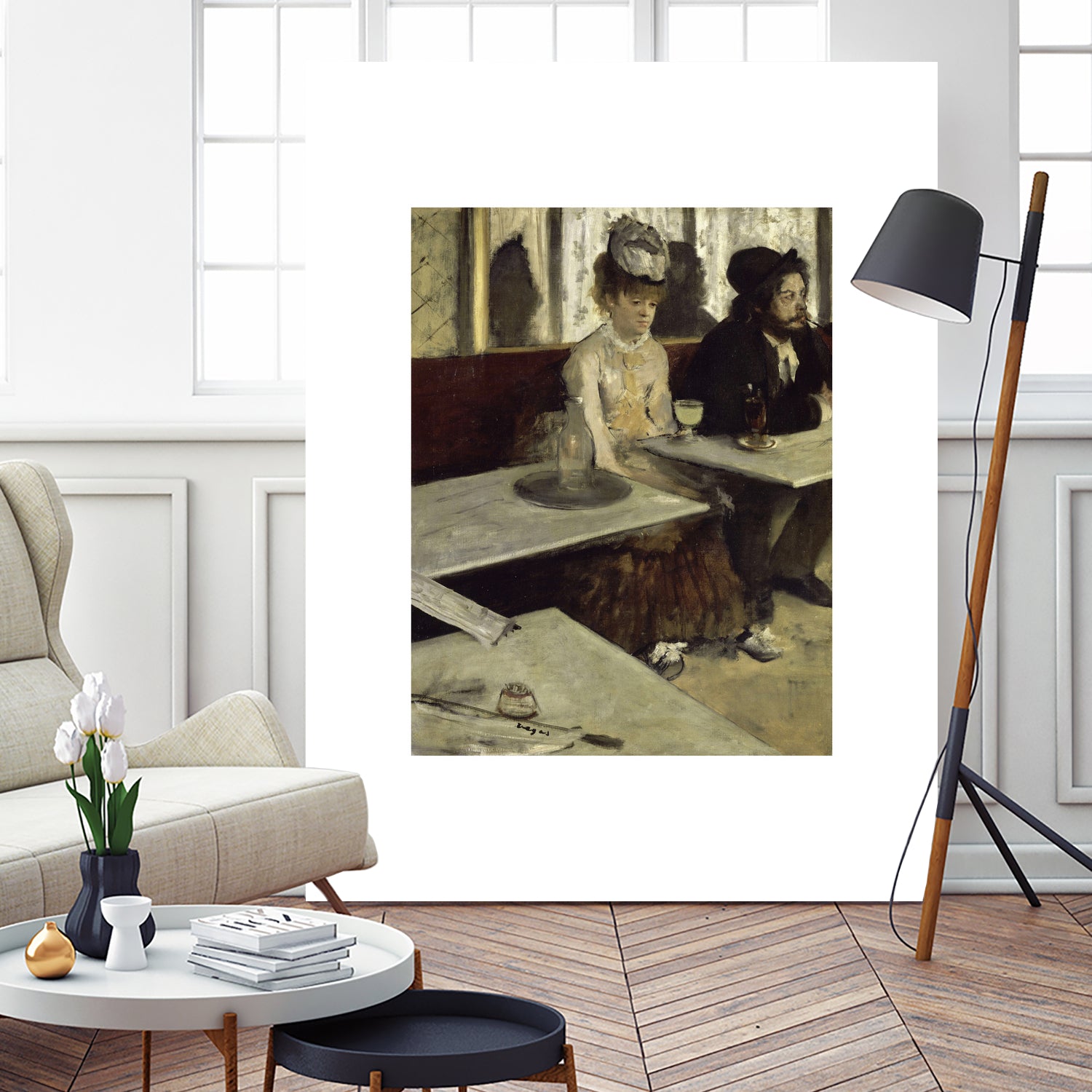 In a CafeI No.2 by Edgar Degas on GIANT ART - 5906 illustration