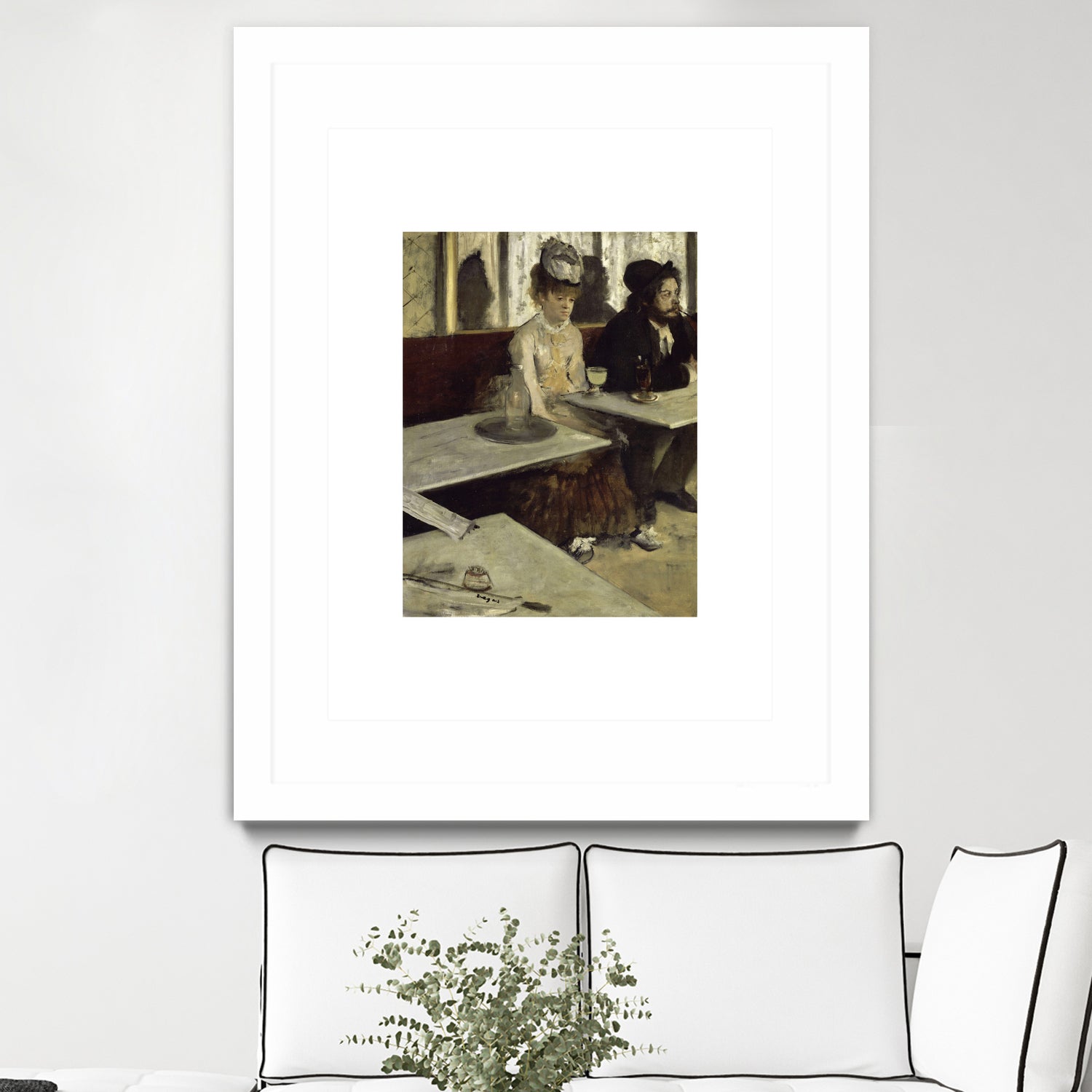 In a CafeI No.2 by Edgar Degas on GIANT ART - 5906 illustration