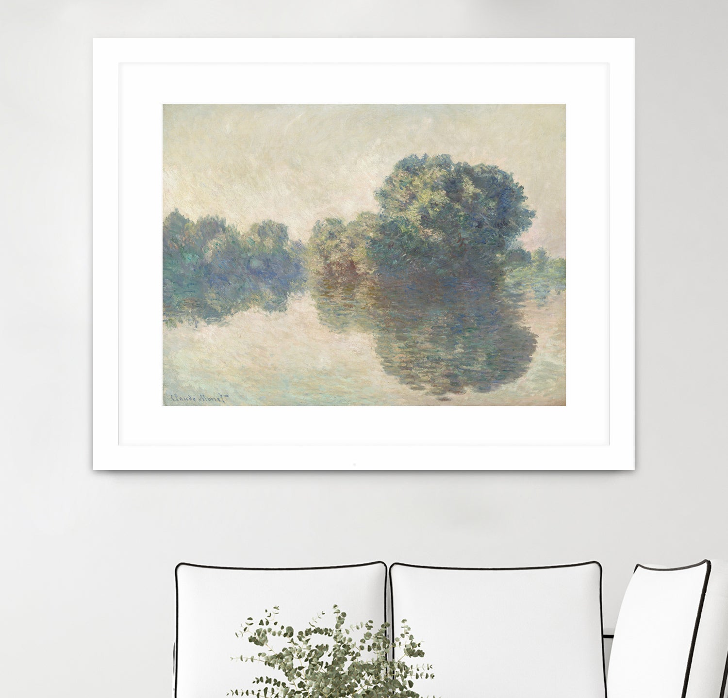 The Seine At Giverny (1897) by Claude Monet on GIANT ART - paintings painting