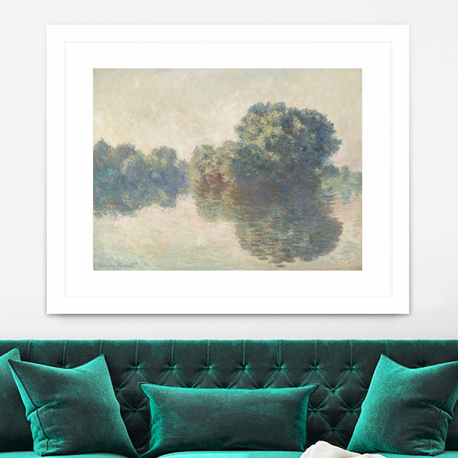 The Seine At Giverny (1897) by Claude Monet on GIANT ART - paintings painting