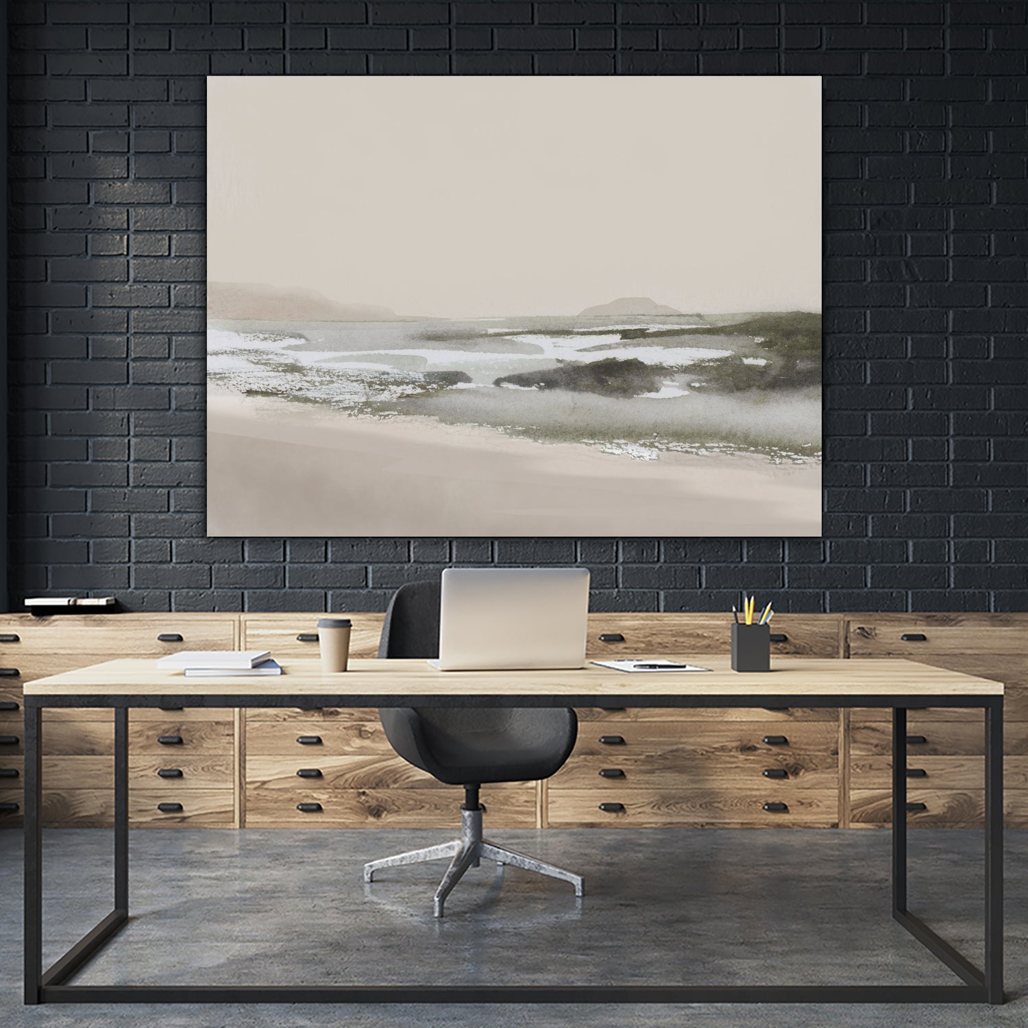 Calm Beach by Dan Hobday on GIANT ART - nature and landscapes nature