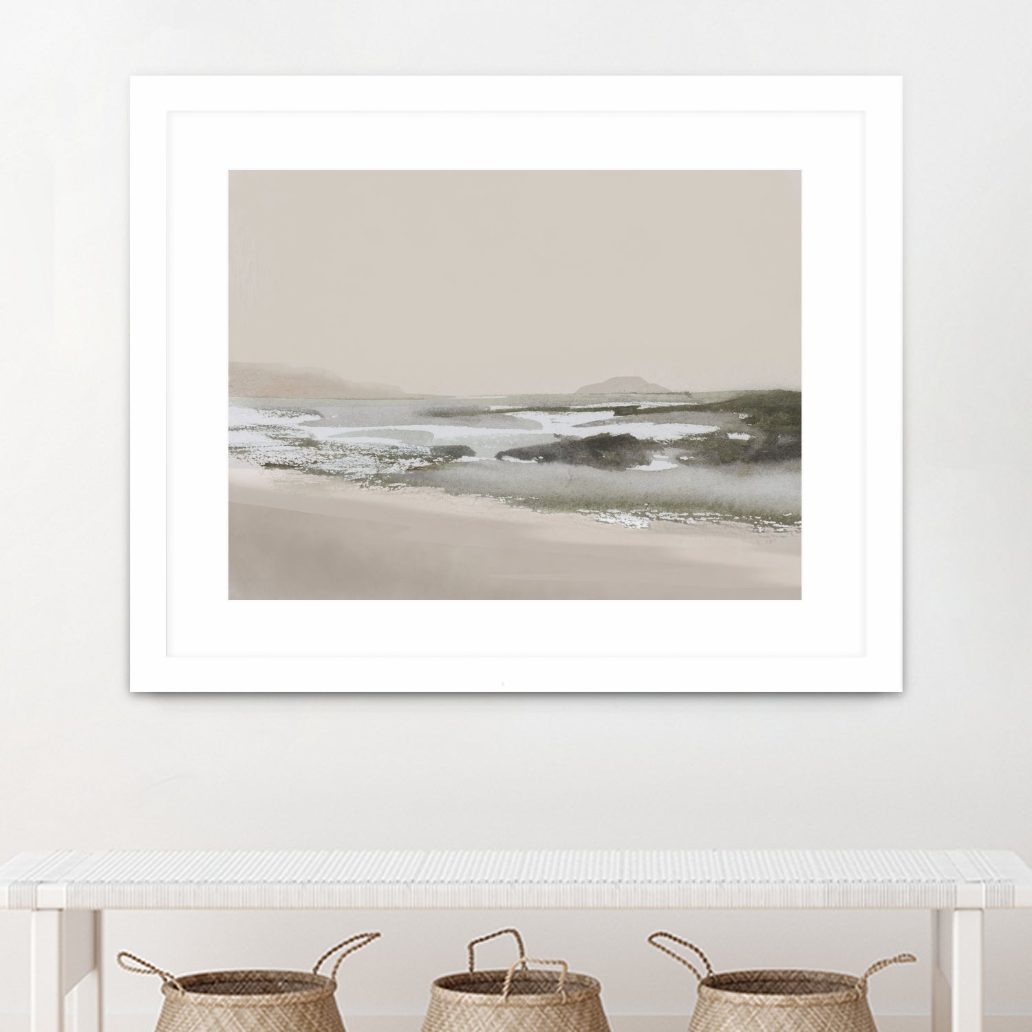 Calm Beach by Dan Hobday on GIANT ART - nature and landscapes nature