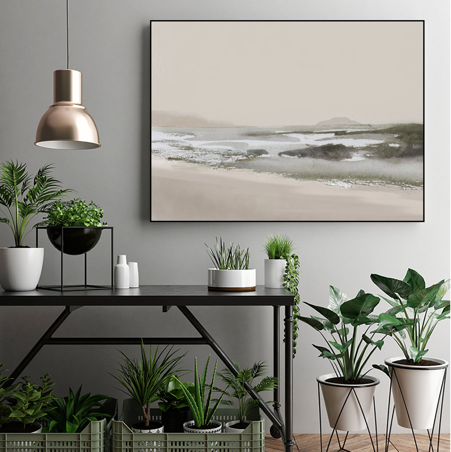 Calm Beach by Dan Hobday on GIANT ART - nature and landscapes nature