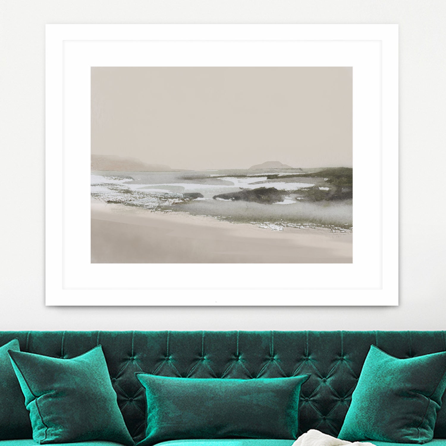 Calm Beach by Dan Hobday on GIANT ART - nature and landscapes nature