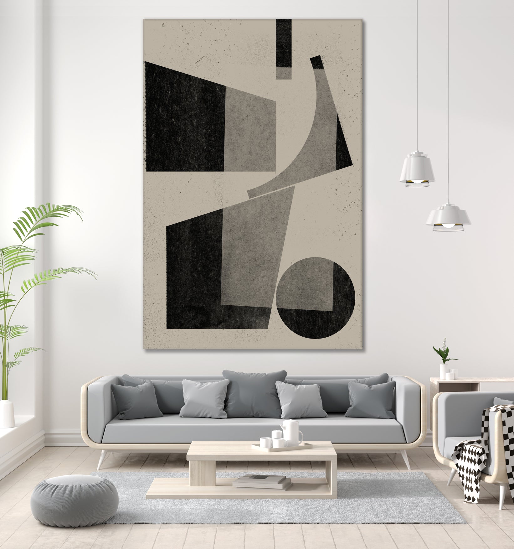 Geometric Harmony by THE MIUUS STUDIO on GIANT ART - watercolor abstract art