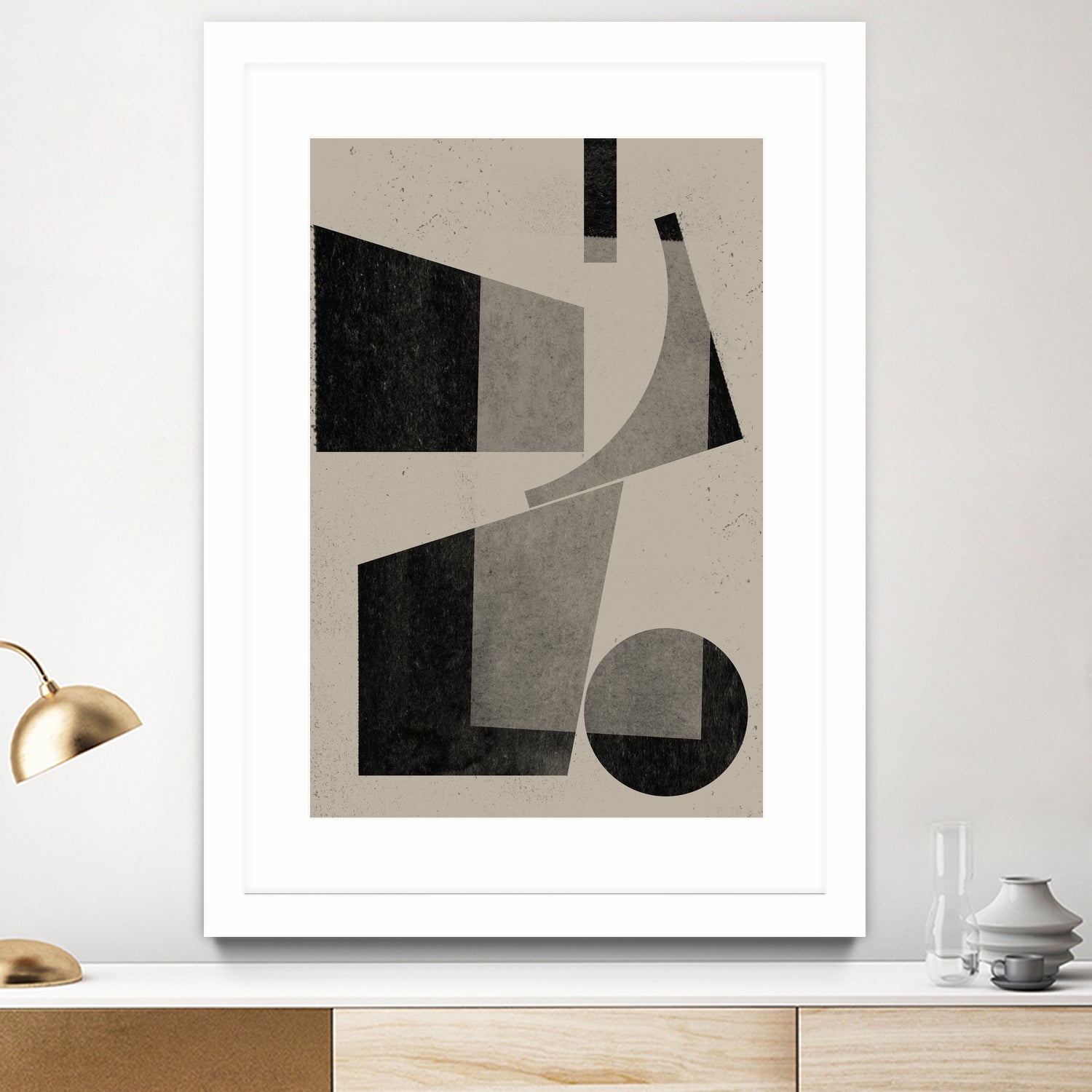 Geometric Harmony by THE MIUUS STUDIO on GIANT ART - watercolor abstract art