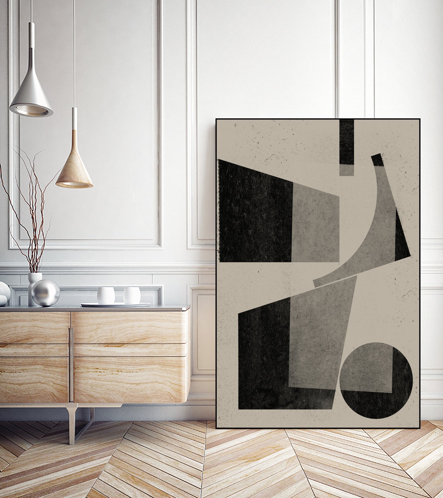 Geometric Harmony by THE MIUUS STUDIO on GIANT ART - watercolor abstract art