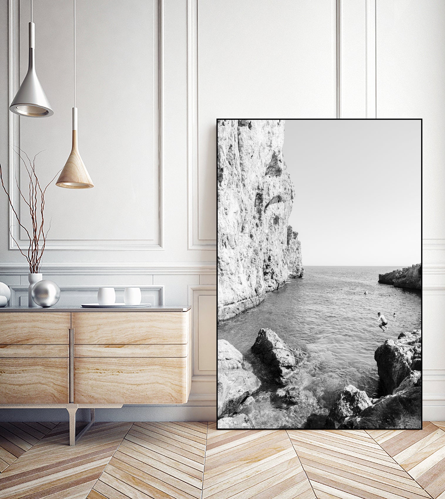 The Dive by Kathrin Pienaar on GIANT ART - black and white landscape black and white