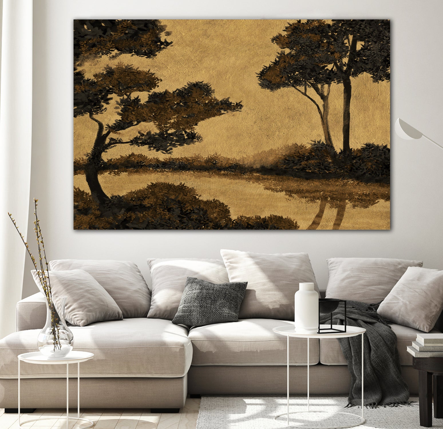 Wooland Pond by Dan Hobday on GIANT ART - nature and landscapes painting