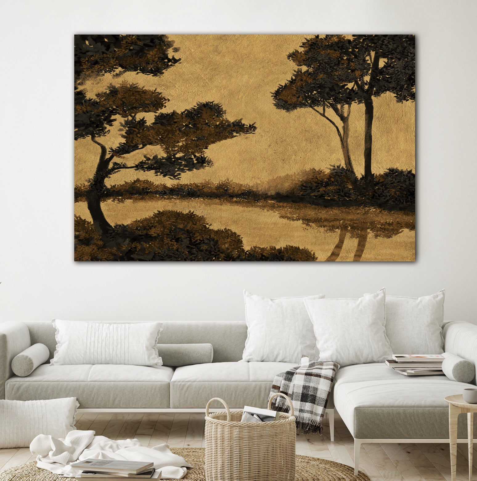 Wooland Pond by Dan Hobday on GIANT ART - nature and landscapes painting