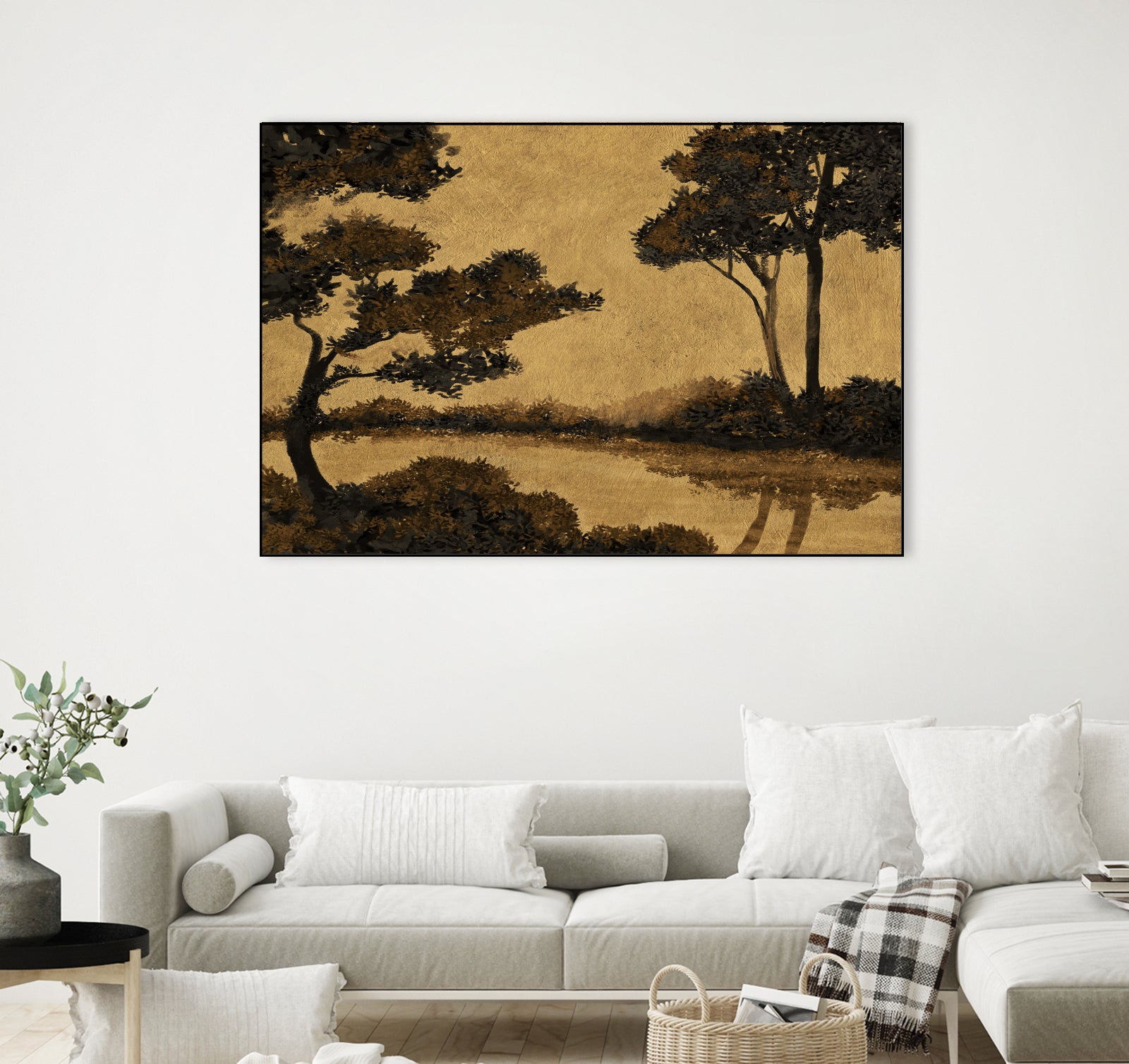 Wooland Pond by Dan Hobday on GIANT ART - nature and landscapes painting