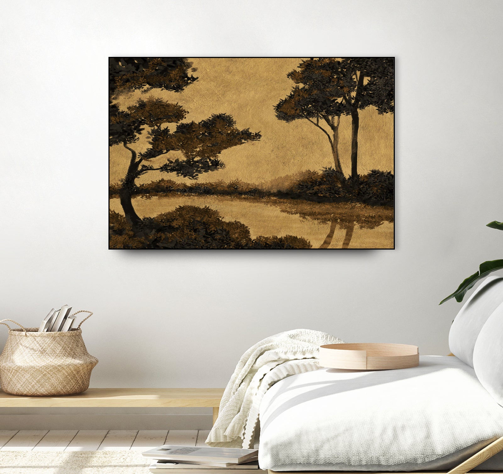 Wooland Pond by Dan Hobday on GIANT ART - nature and landscapes painting