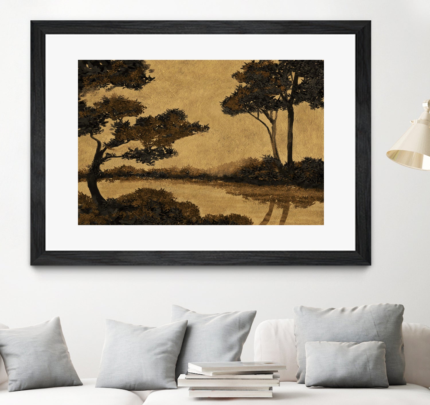 Wooland Pond by Dan Hobday on GIANT ART - nature and landscapes painting